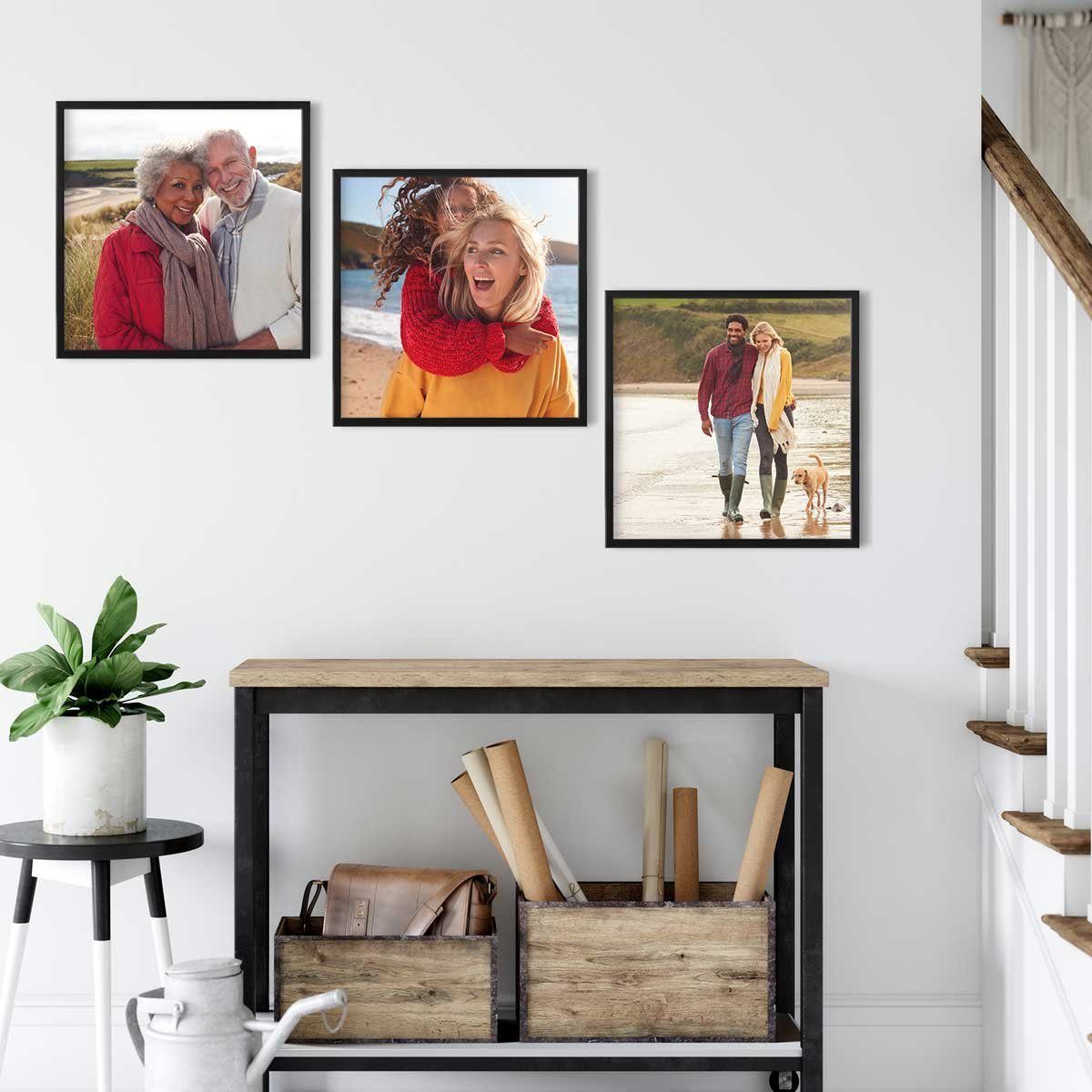 PHOTOLINI Bilderrahmen modern mit bruchsicherem Acrylglas, Holz MDF für Fot günstig online kaufen