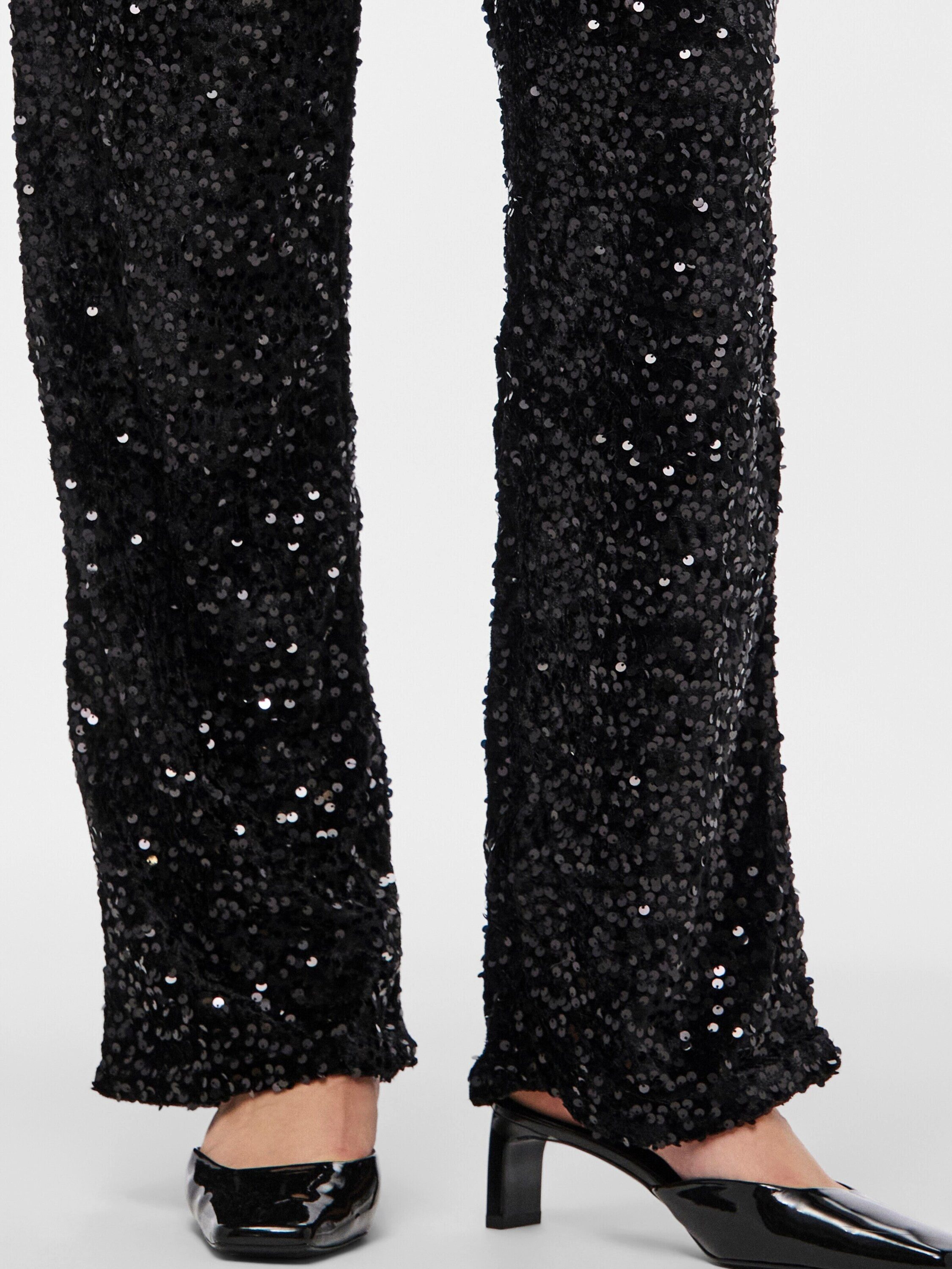 pieces Stoffhose Kam (1-tlg) Pailletten günstig online kaufen