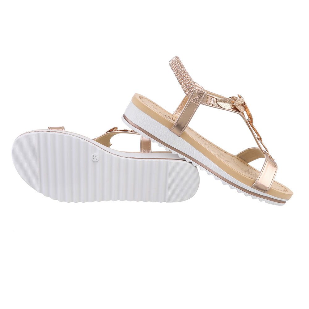 Ital-Design Damen Freizeit Riemchensandalette (86016908) Keilabsatz/Wedge K günstig online kaufen