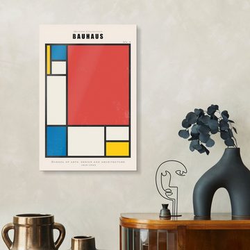 Posterlounge Acrylglasbild Exhibition Posters, Bauhaus Colours, Wohnzimmer Mid-Century Modern Grafikdesign