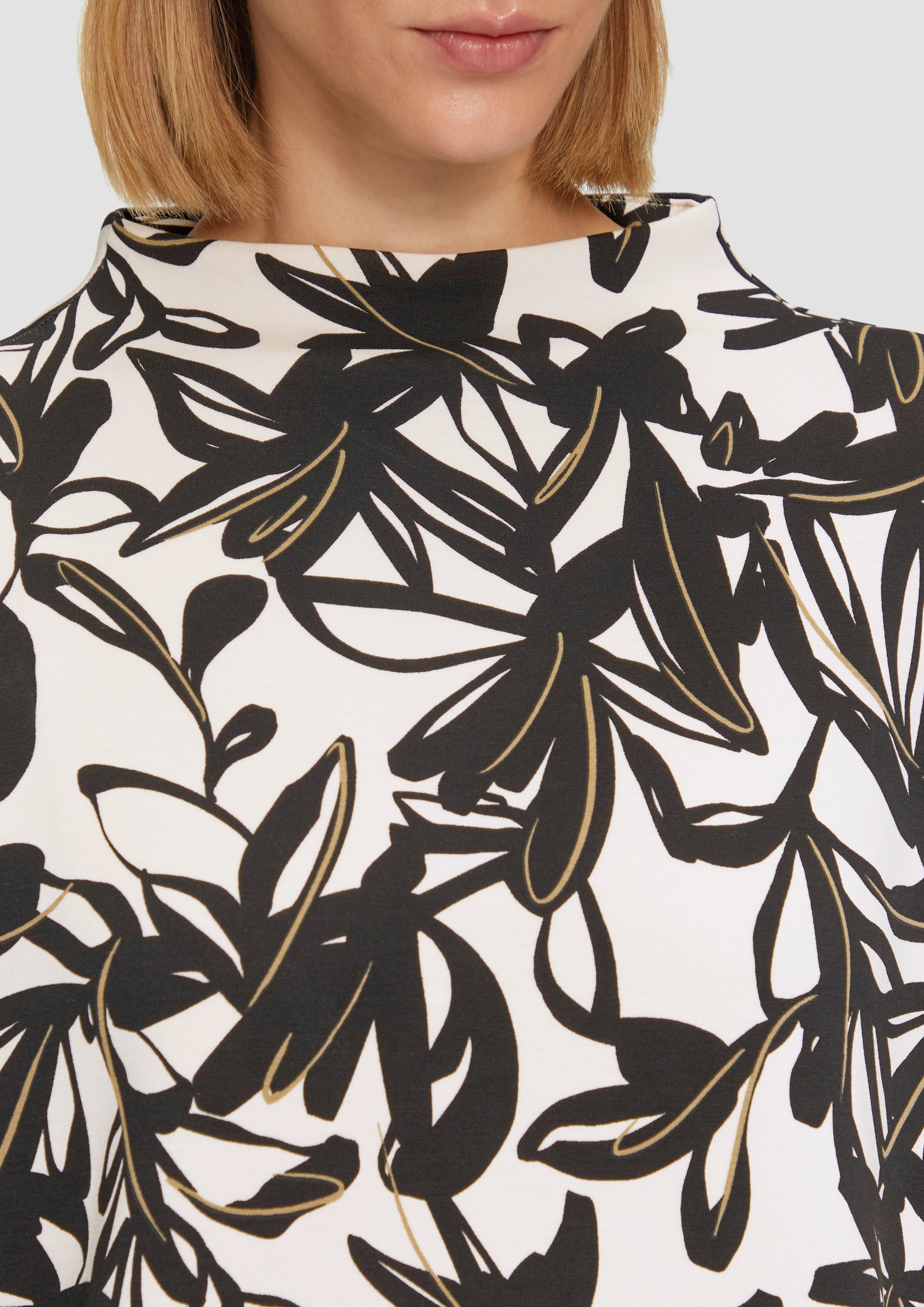 s.Oliver BLACK LABEL 3/4-Arm-Shirt Scuba-Shirt im günstig online kaufen