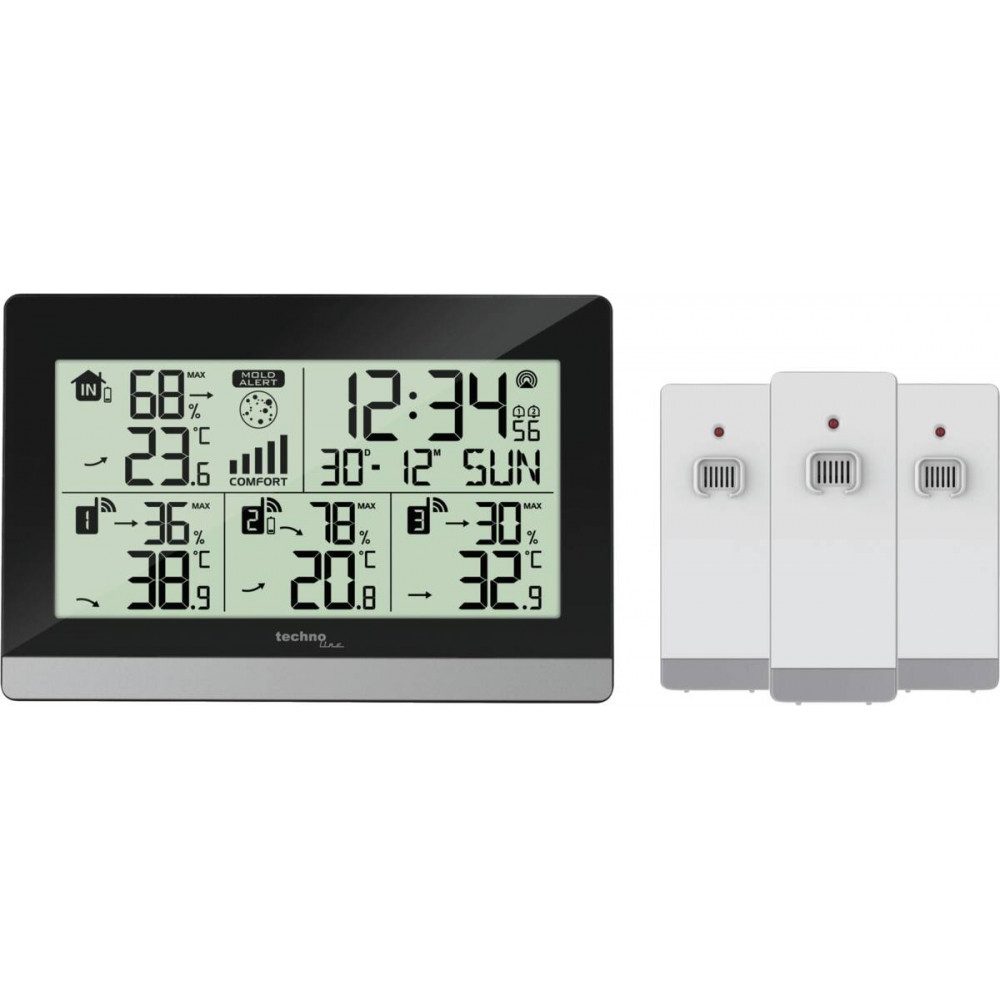 Wetterstation Technoline WS 7065 Schwarz Wetterstation.