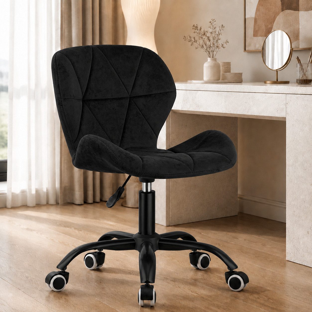 Best for Home Bürostuhl Ergonomischer Schreibtischstuhl – höhenverstellbar & modern (Einzelstuhl, 1 St), Ergonomisch, höhenverstellbar, leicht, kompakt