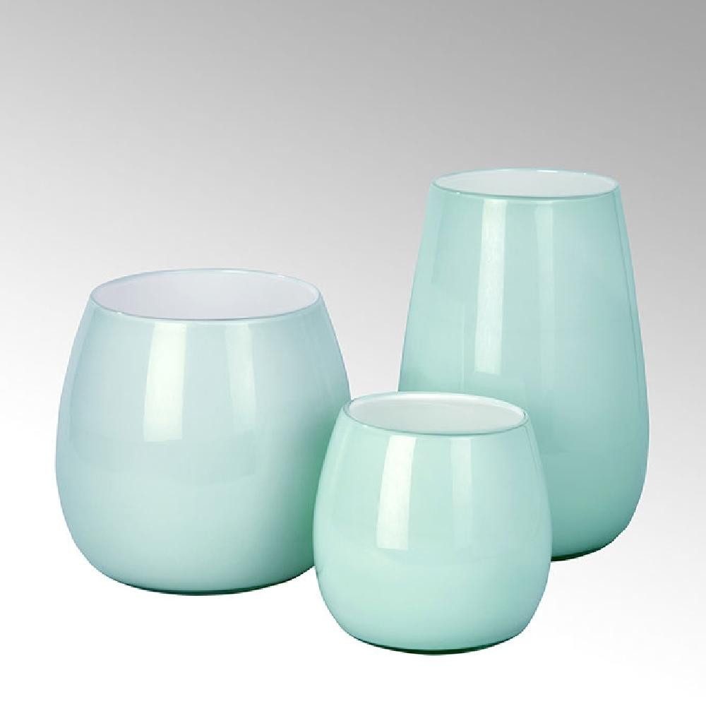 Lambert Dekovase Vase Pisano Glas Aqua Blau (30cm)