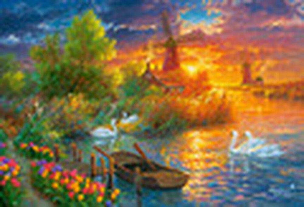 Castorland Puzzle Idyllischer Sonnenuntergang, Puzzleteile