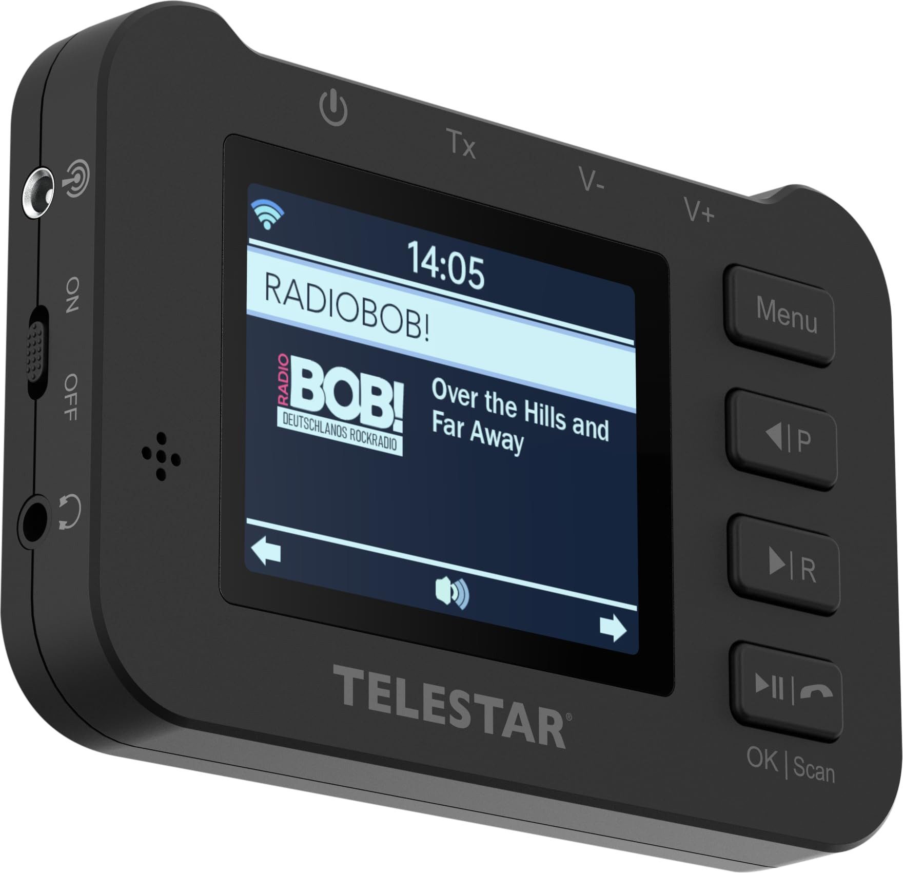 TELESTAR TOP CAR 2 Digital Schwarz Radio (Digitales Radio mit DAB+, LCD Display und Bluetooth)