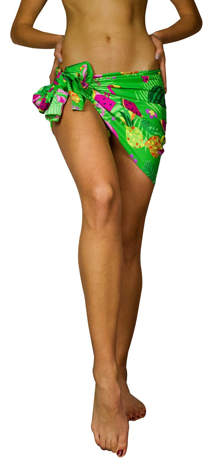 ZHIYU Pareo Mare Donna Spiaggia Wrap Pareo Gonna Copricostume Corta Per Vacanza Mare Estate - Foto 7