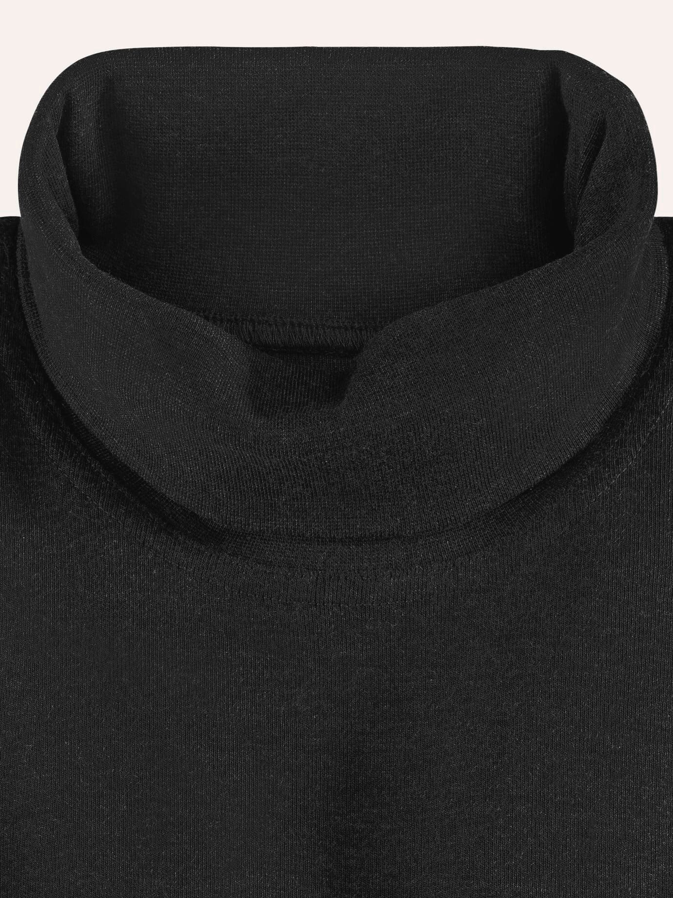 Walbusch Langarmshirt Herren Rollkragen-Shirt Langarmshirt supergekämmte Baumwolle Enzymgewaschen, feine Rippenstruktur, formstabil, pflegeleicht