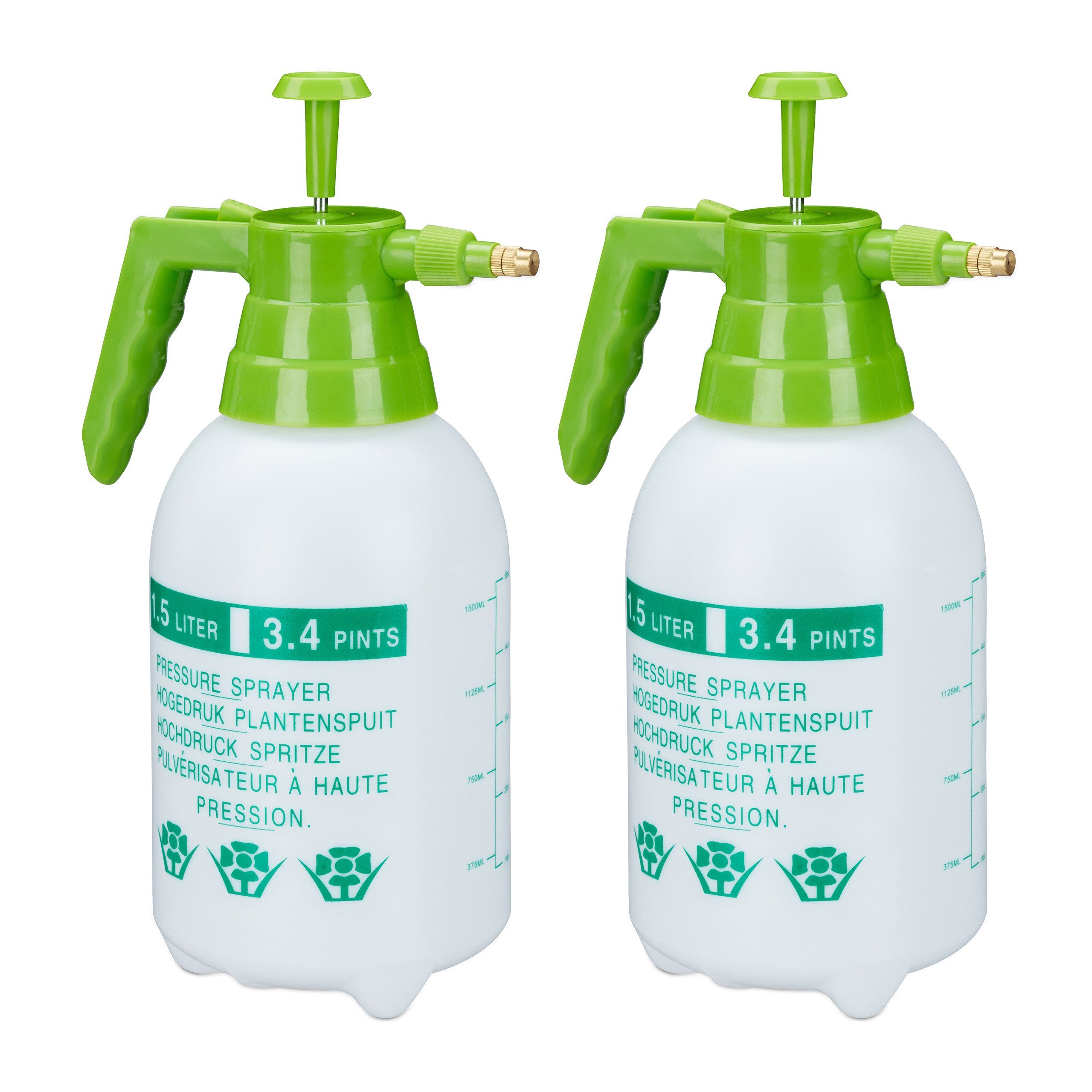 Drucksprühgerät 2 x Drucksprüher 1,5 Liter