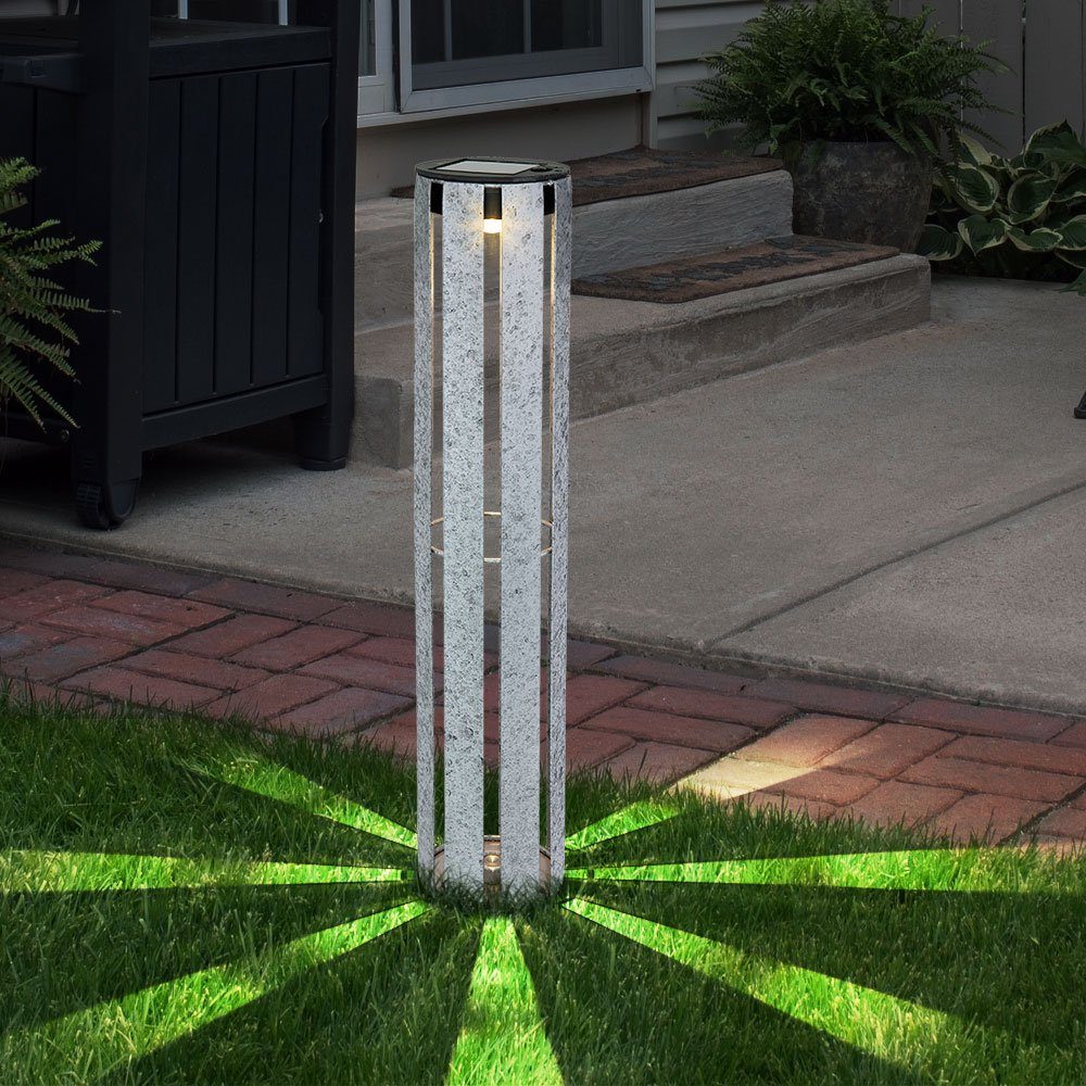 4x LED Solarleuchte Solar warmweiß Gartenlampe Rattan Gartenleuchte Lampe Akku 