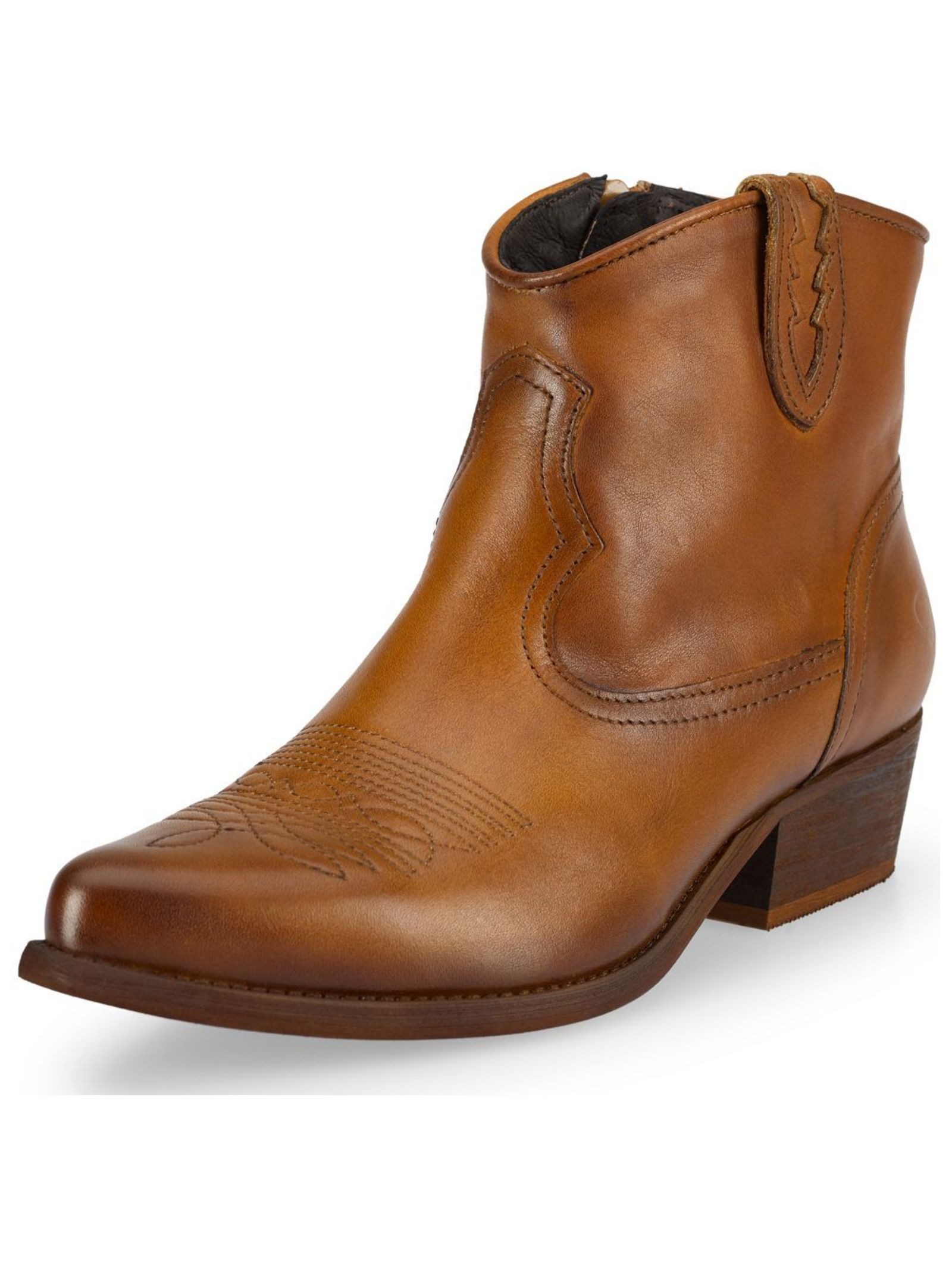 Felmini Wide Fit Stiefelette Leder Cowboy günstig online kaufen