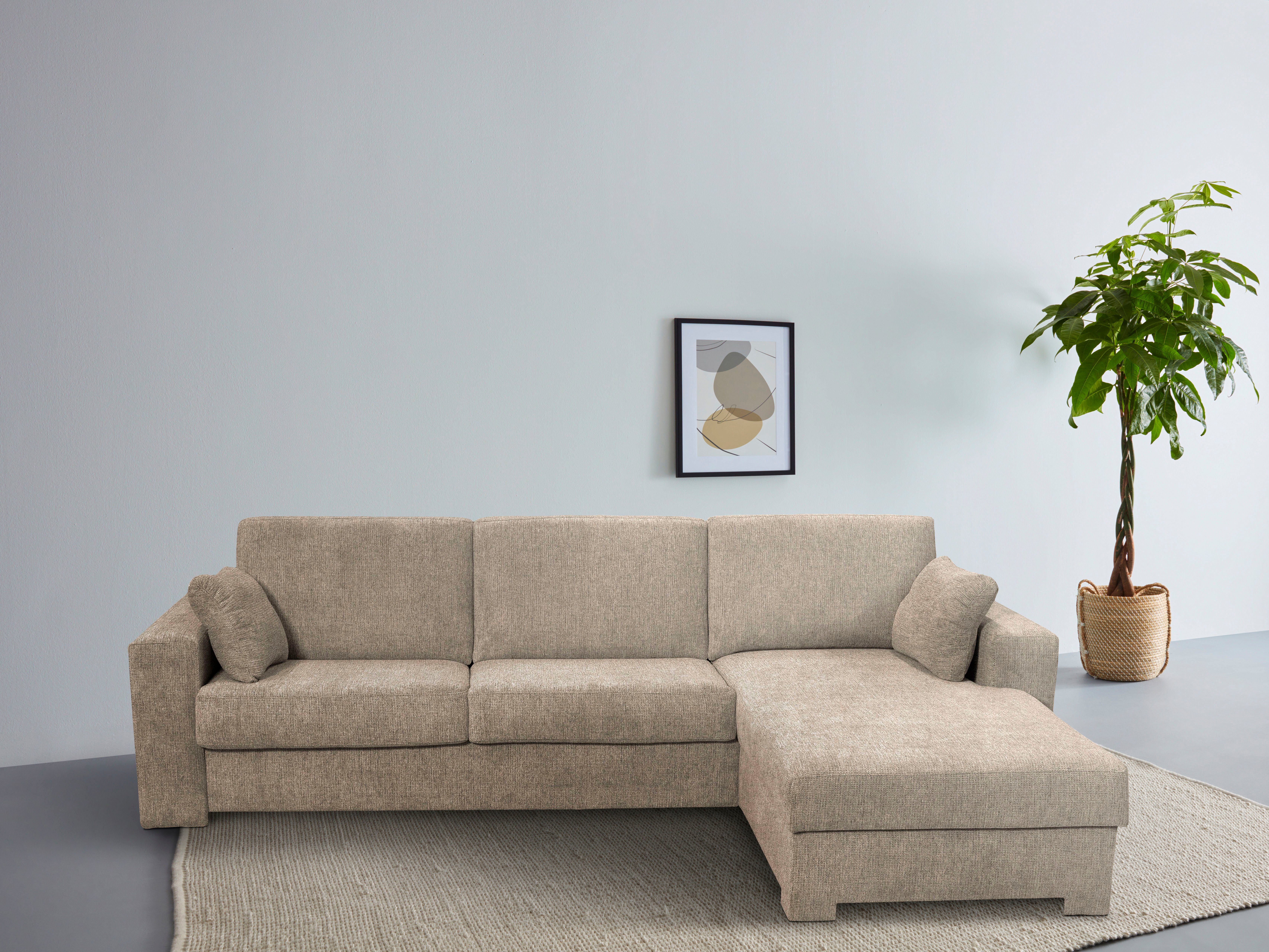 Home affaire Ecksofa Roma "M" Matratzenhöhe günstig online kaufen