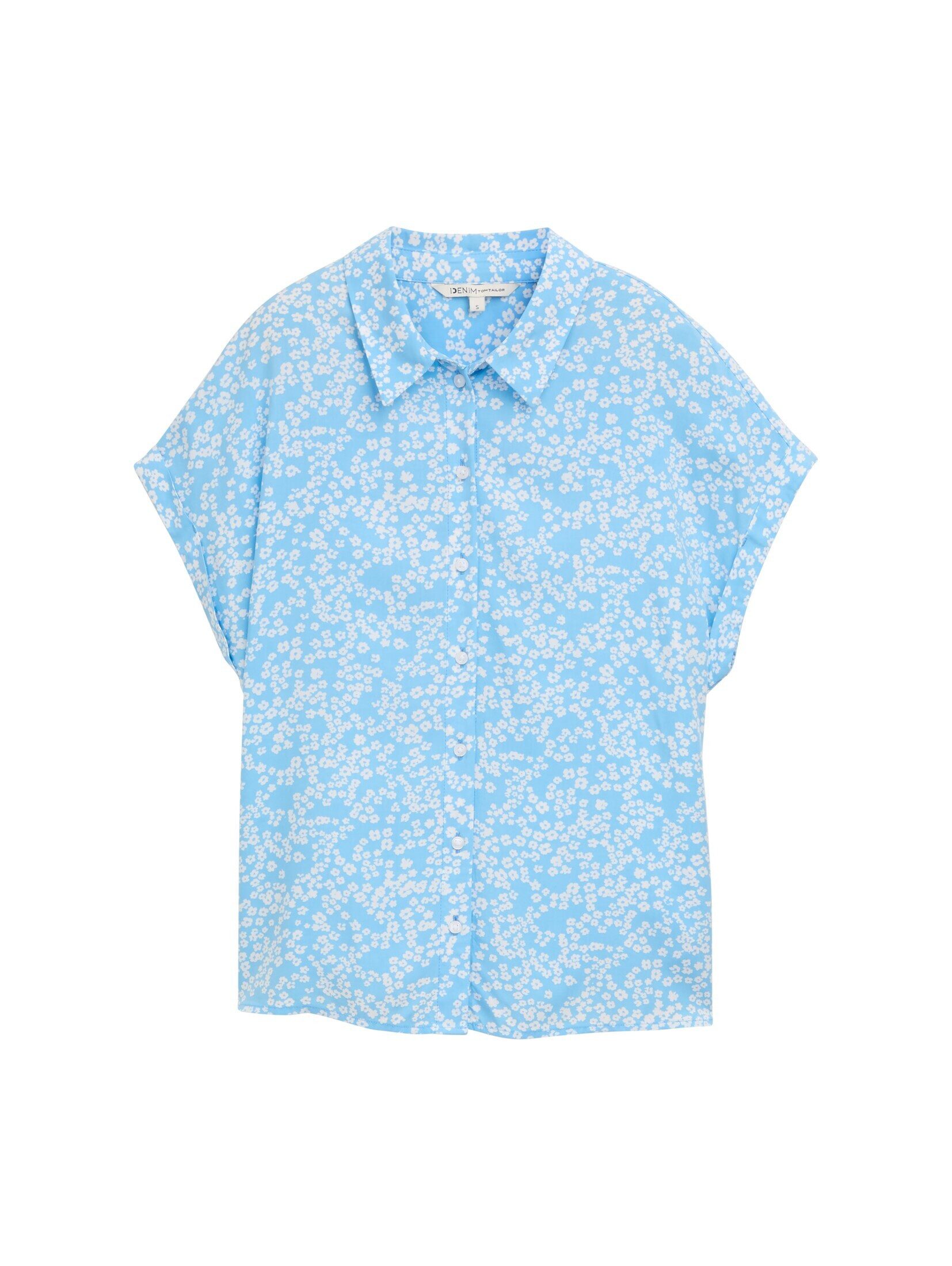 TOM TAILOR Denim Kurzarmbluse Bluse aus günstig online kaufen