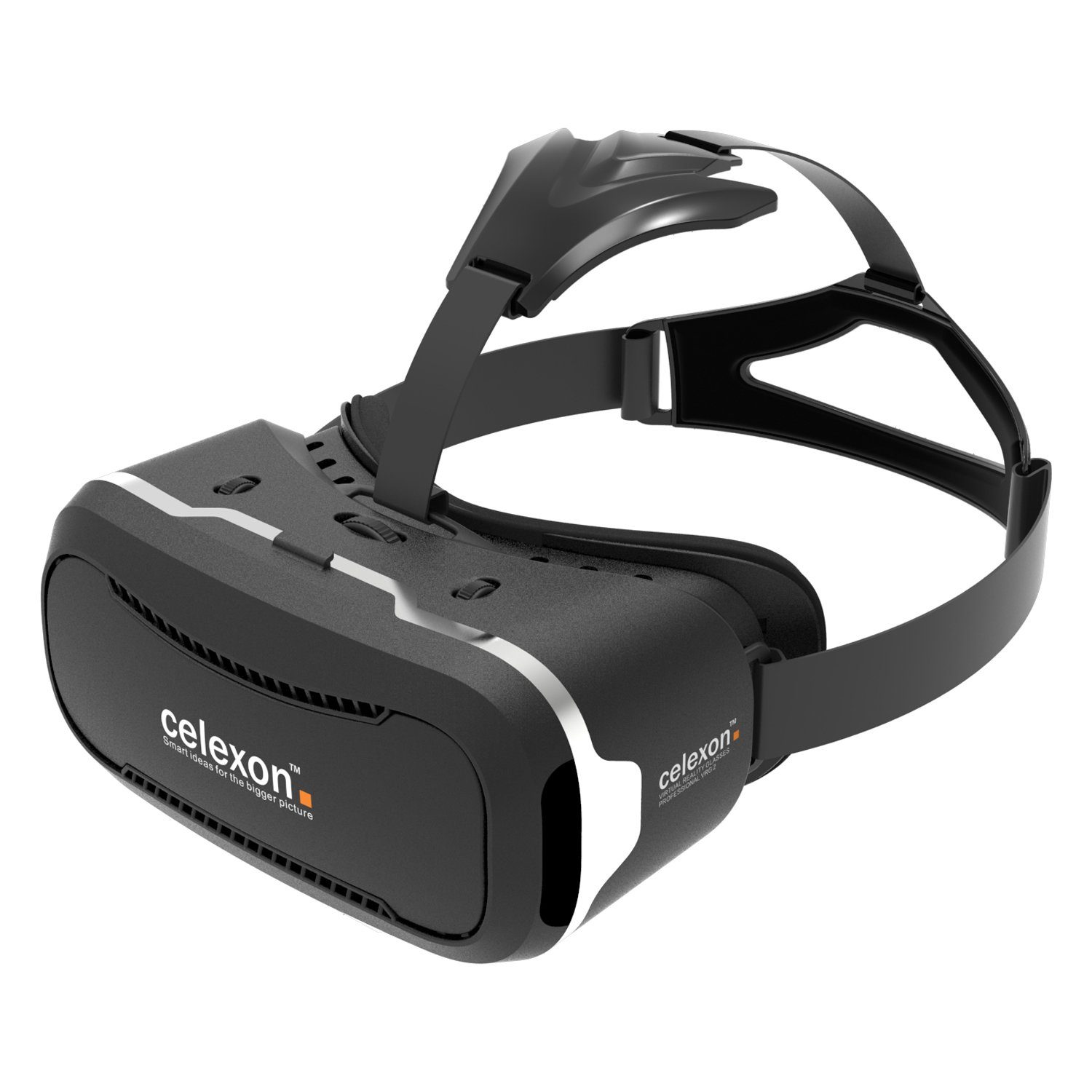 Celexon Professional - 3D Virtual Reality Brille VRG 2 Virtual-Reality- Headset (Passiv, Pupillen- / Sehstärkeneinstellung, für Smartphones von  3,5” bis 5,7), Hoher Tragekomfort durch weiche Polsterung und ergonomische  Kopfgurte