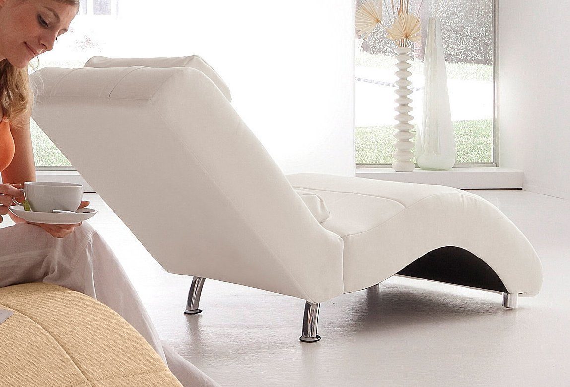 COLLECTION AB Relaxliege, in elegantem Design, wahlweise mit
