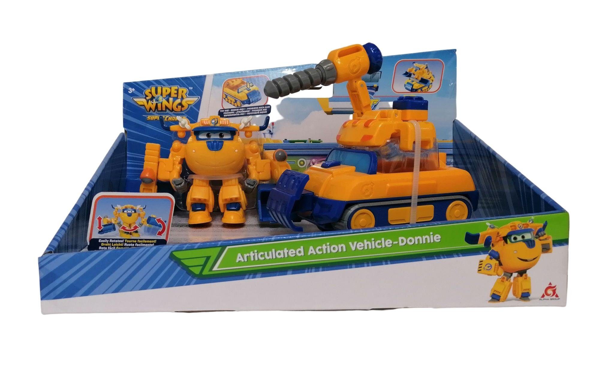 VaGo-Tools Vago®-Toys Actionfigur Super Wings Articulated Action Vehicle-Donnie, (Stück)