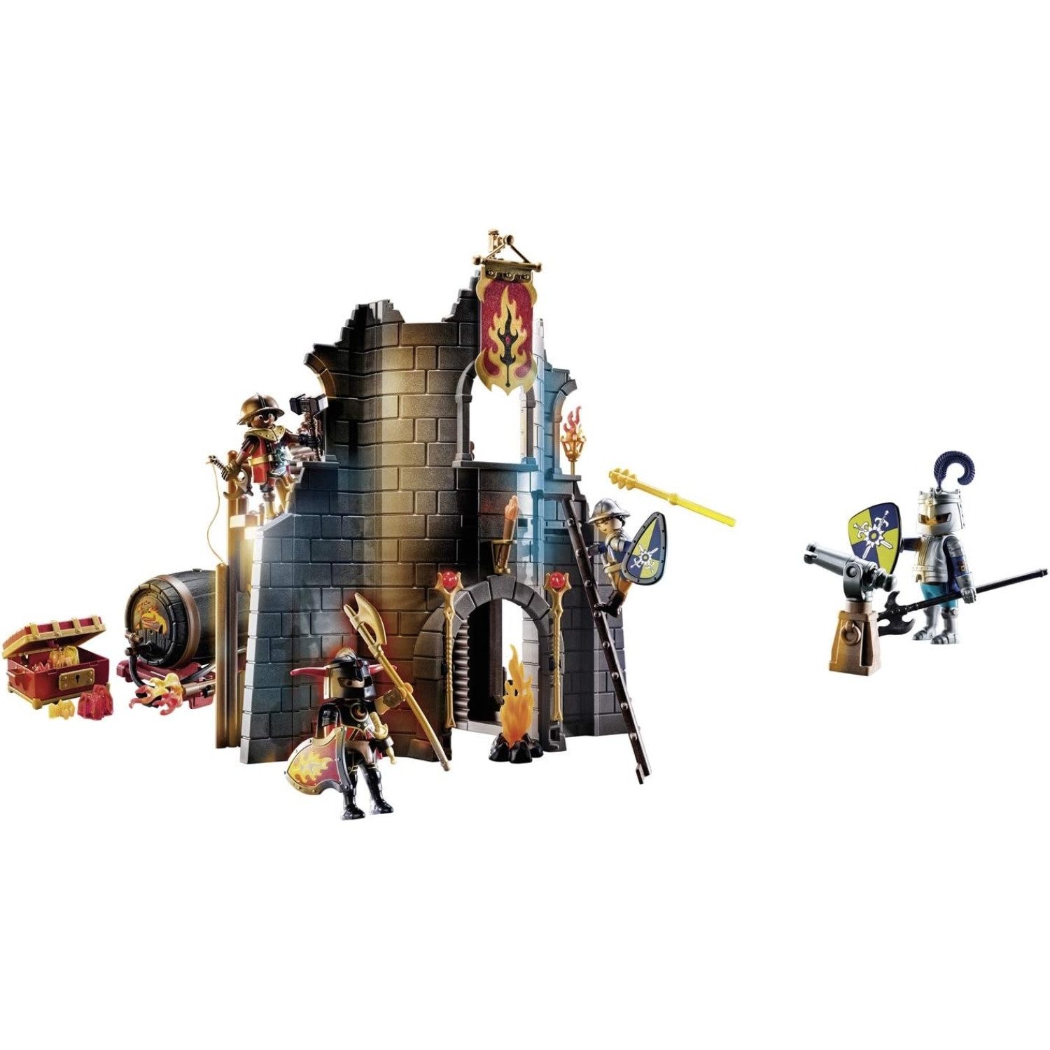Playmobil® Novelmore 70539 Ritterburg Spielset - Burnham Raiders Feuerruine günstig online kaufen