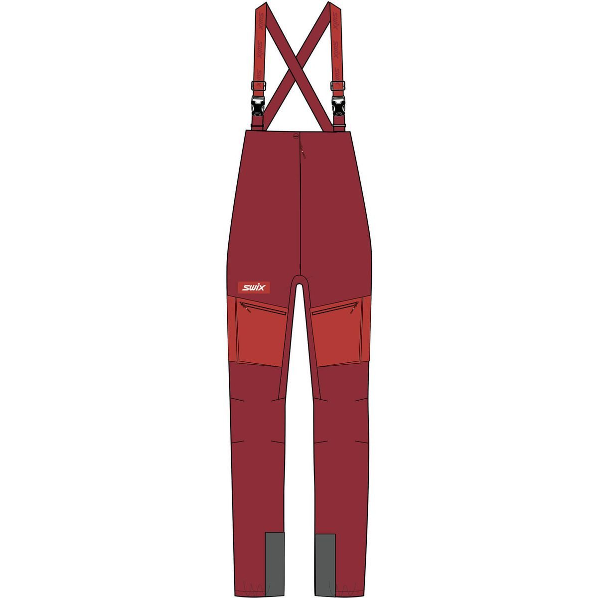 Swix Skihose Surmount Shell Bib Pants W Hochfunktionale Damenhose für alpines Skitourengehen mit optimaler