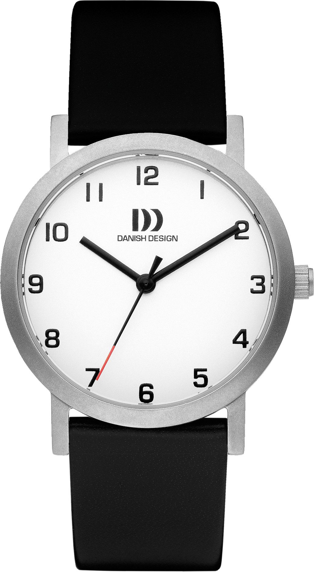 Danish Design Titanuhr Damenuhr Titan Rhône IV1107 ⌀30mm IV..Q1107, Sekundenzeiger mit roter Spitze