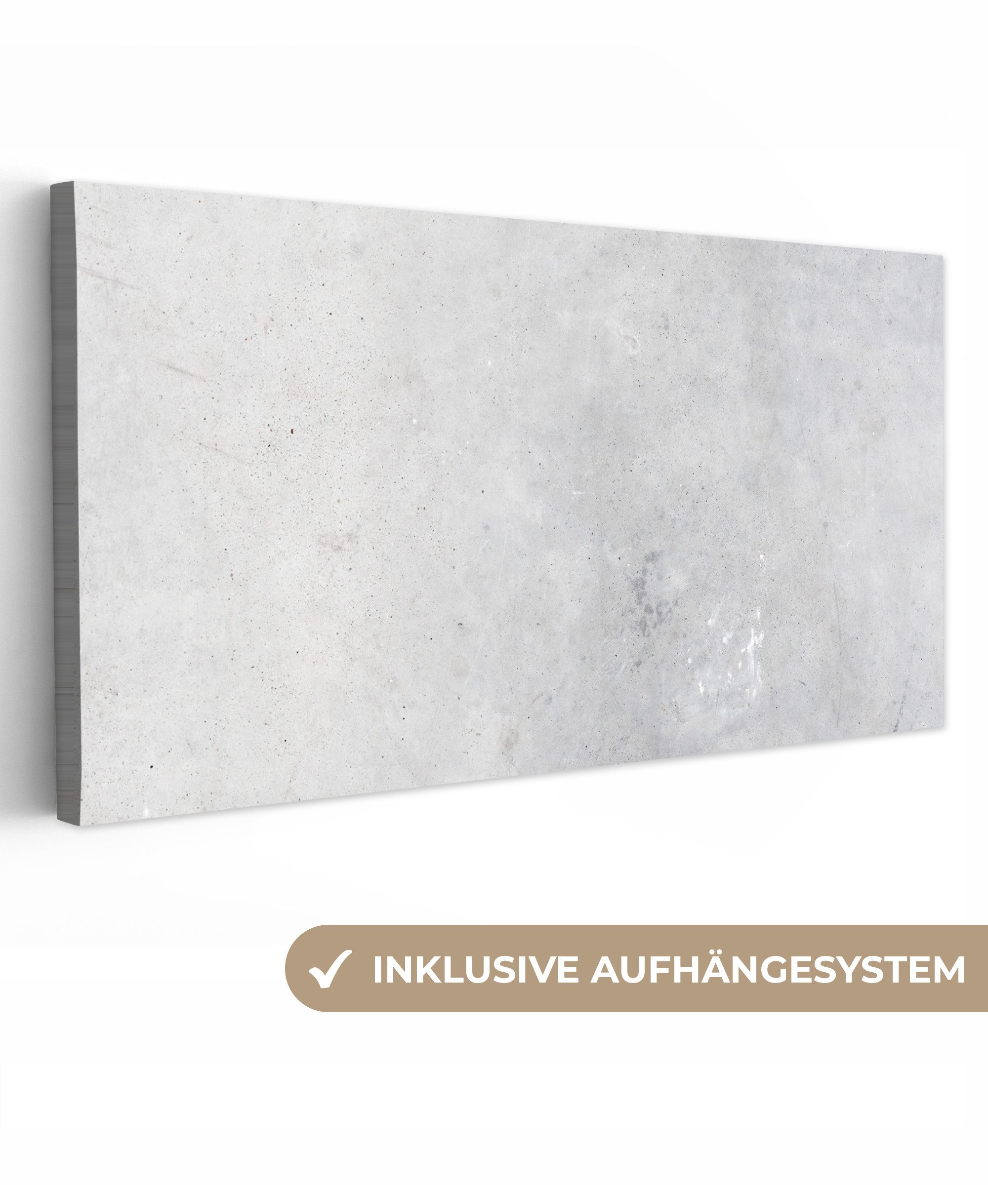 OneMillionCanvasses® Leinwandbild Panorama Verwitterung - Beton günstig online kaufen