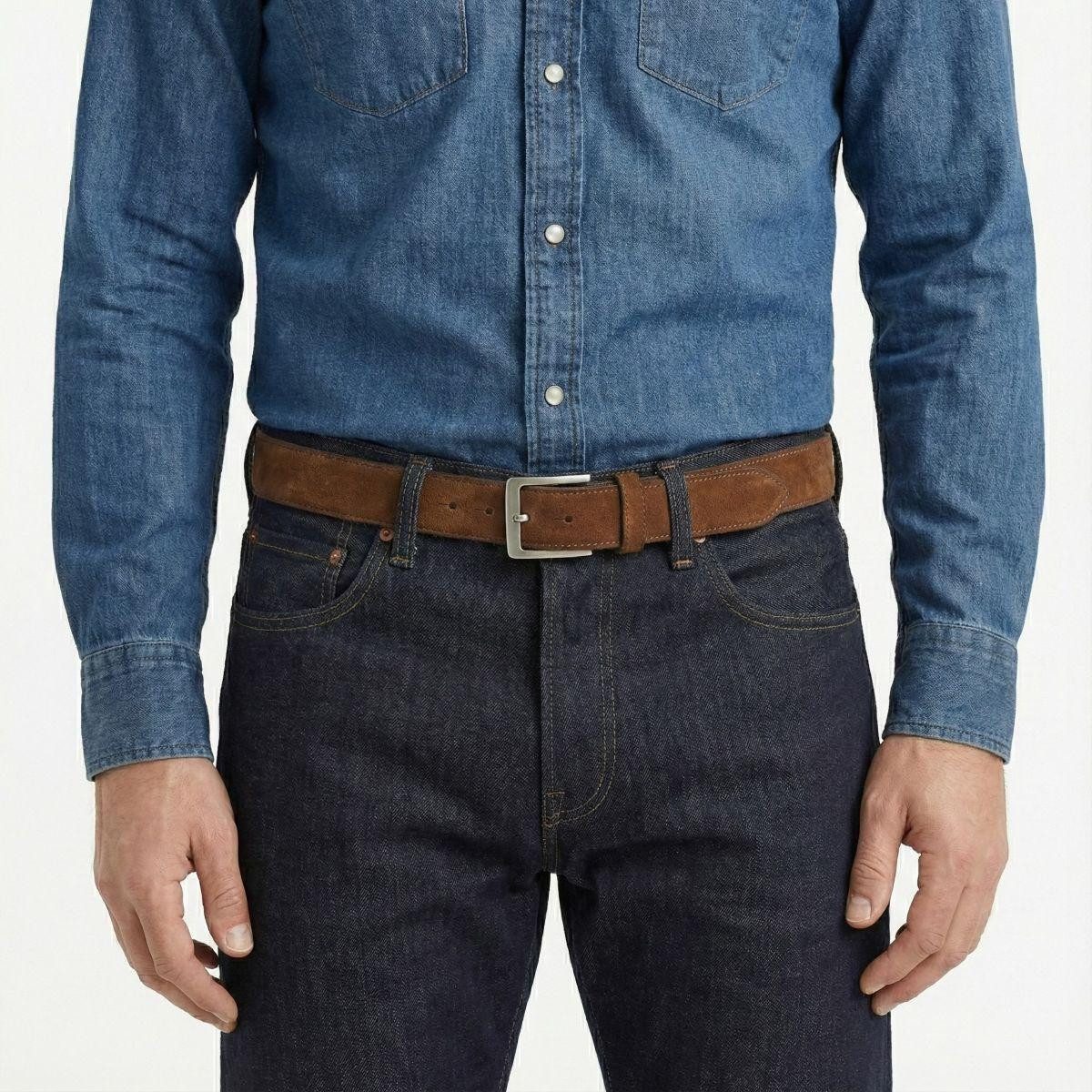 BELTINGER Ledergürtel Gürtel aus Veloursleder 3,0 cm - Velour-Ledergürtel für Herren 30mm - (1-St)