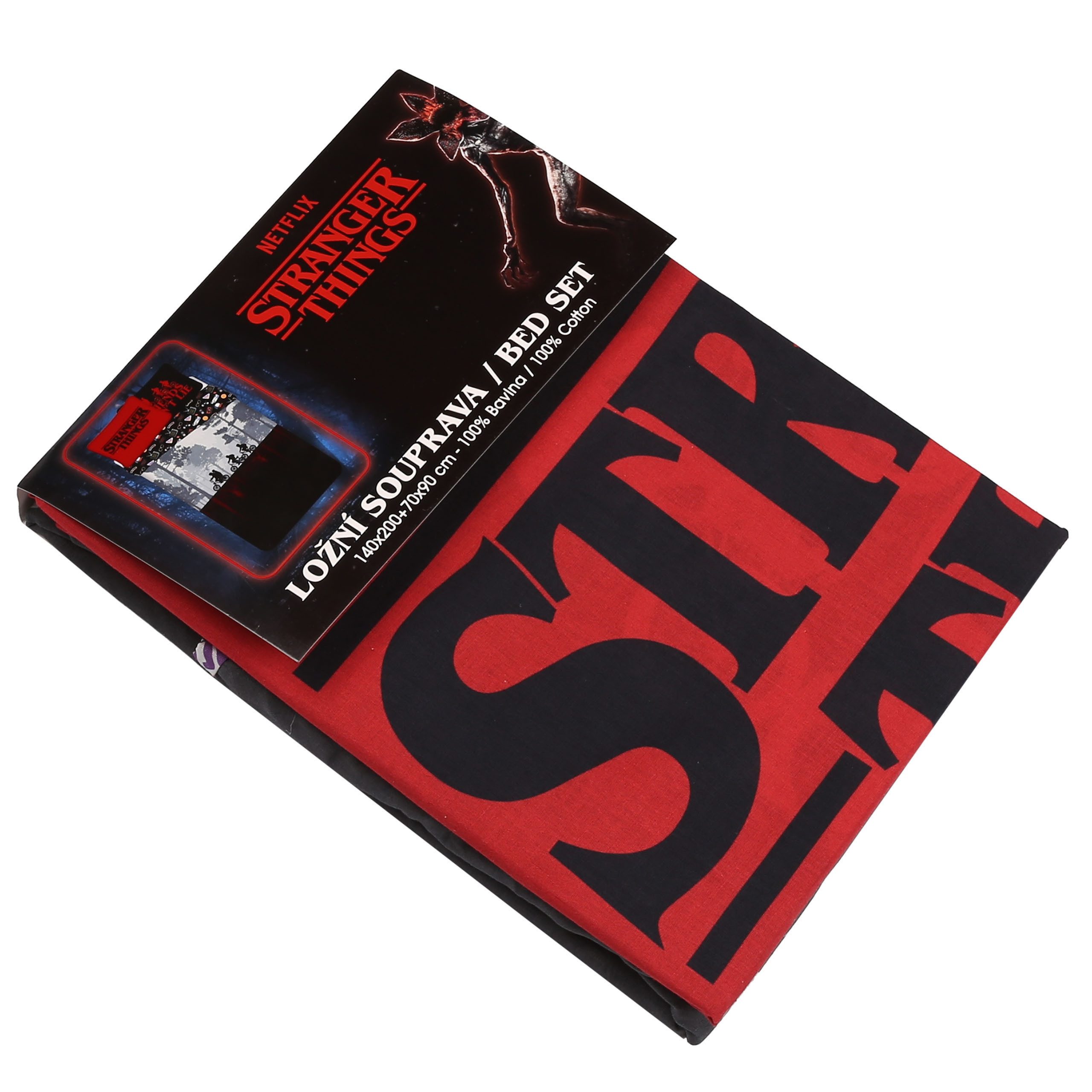 Stranger things Bettwäsche Stranger Things Kinder-Bettwäsche 140×200/70×90, 100% Baumwolle