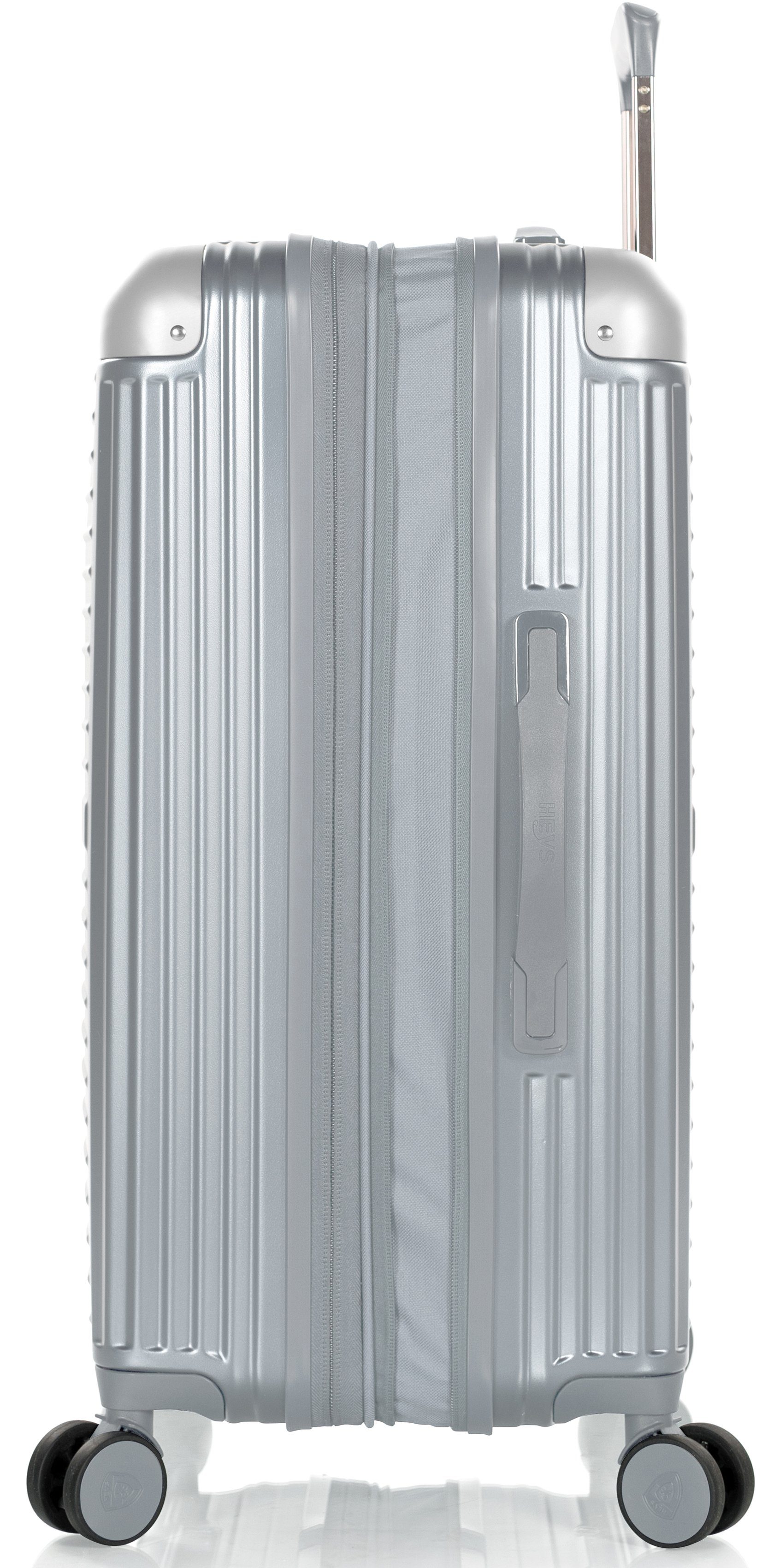 Hartschalen-Trolley mit Silver Cruze, Heys 4 cm, 66 Volumenerweiterung Rollen,