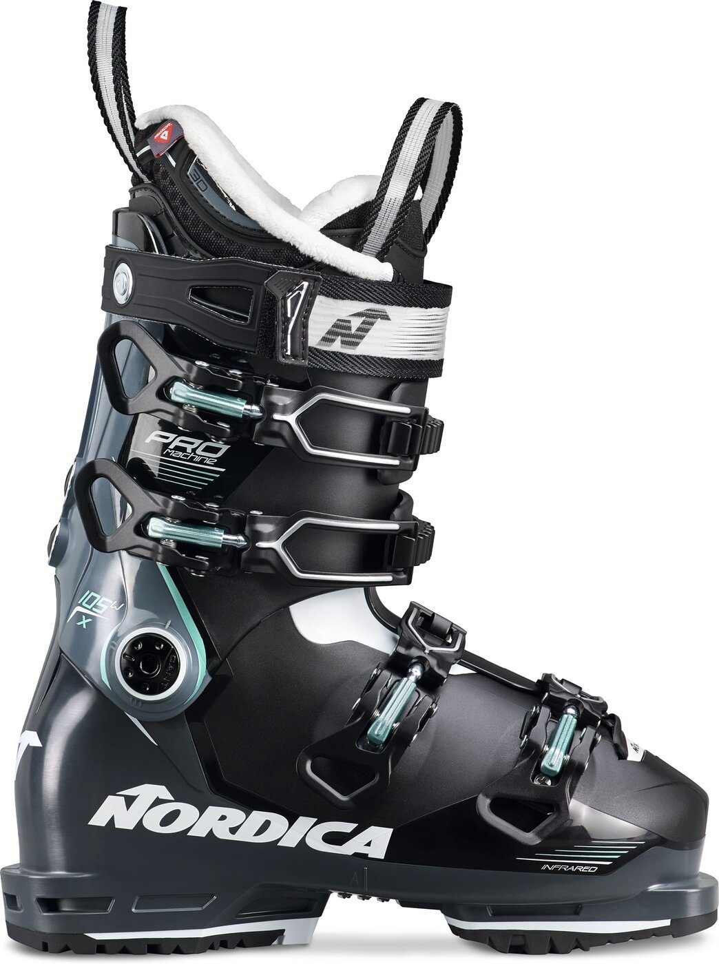 Nordica PRO MACHINE 105 X W (GW) NERO/ANTRACITE/VERDE Skischuh