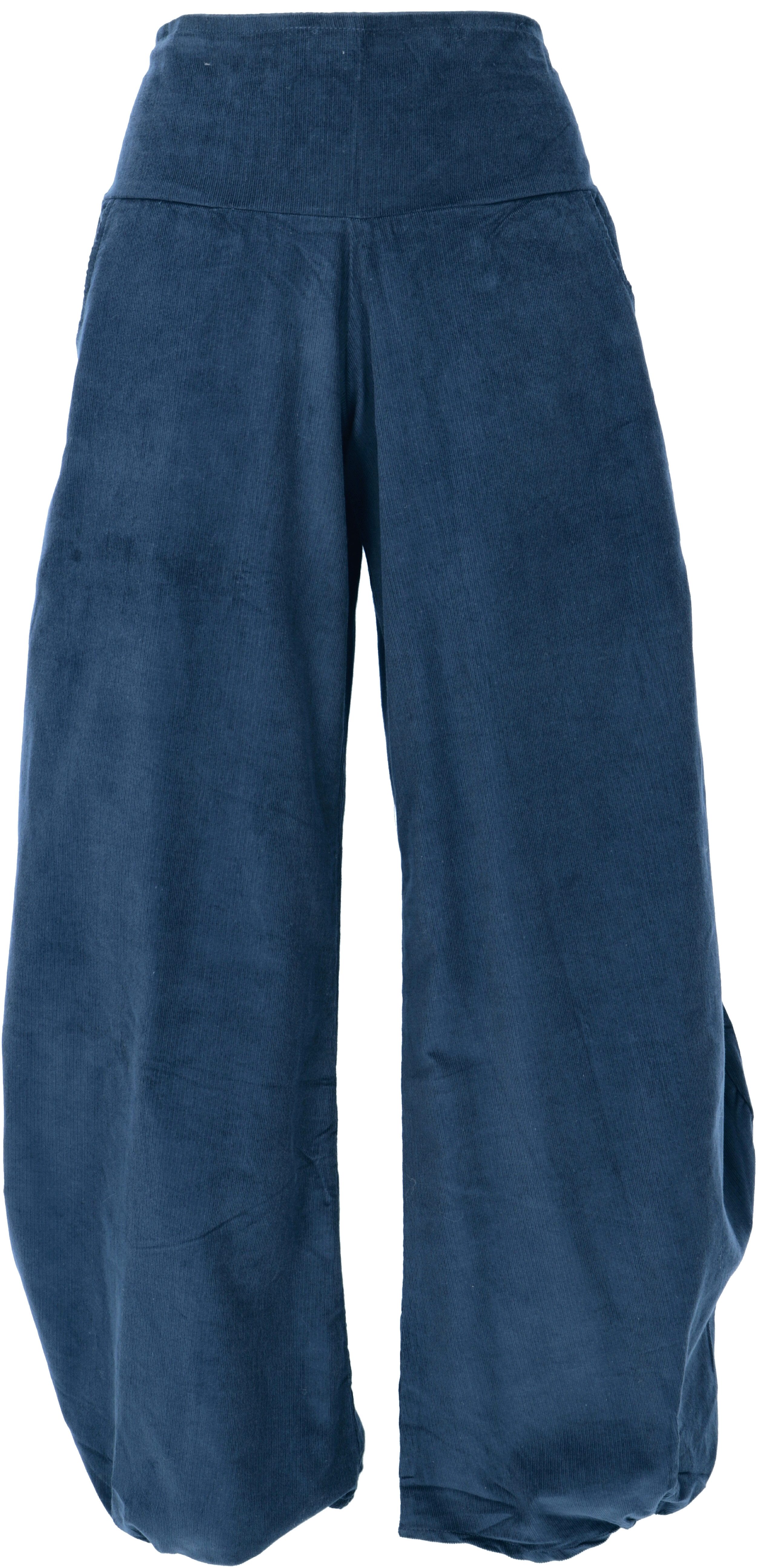 Guru-Shop Relaxhose Weite Cord Pluderhose, Feincord Boho Hose -.. Ethno Sty günstig online kaufen