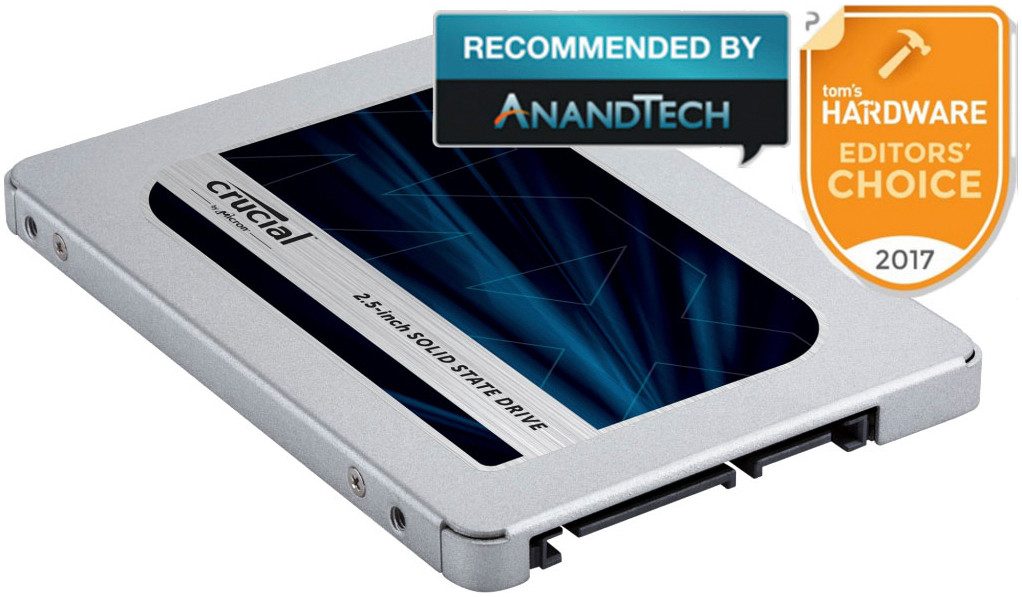 Crucial MX500 500 GB interne SSD (500 GB) 2.5" 560 MB/S Lesegeschwindigkeit, 510 MB/S Schreibgeschwindigkeit