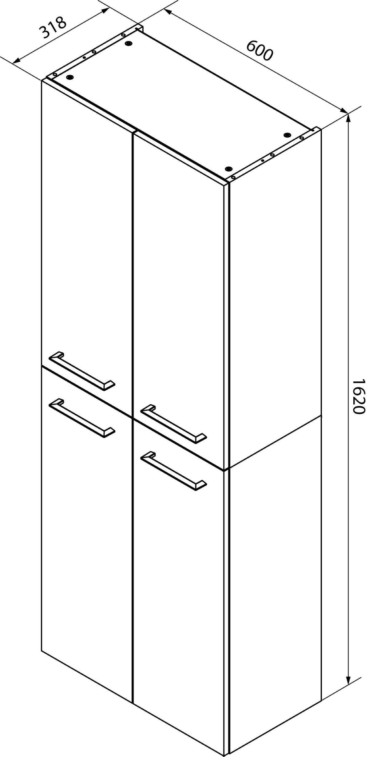welltime Hochschrank Lacona
