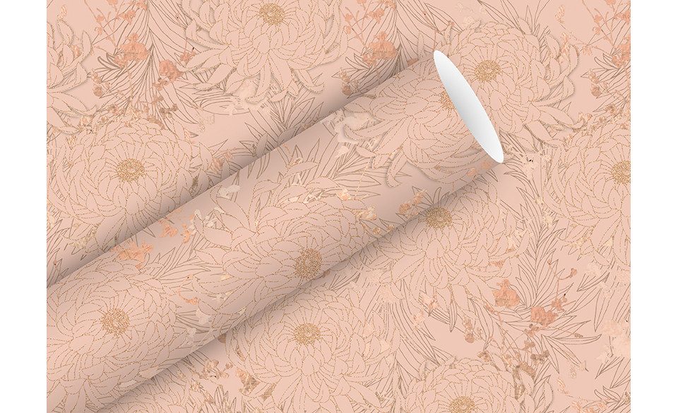 Braun+Company Atelier Geschenkpapier Braun & Company Geschenkpapier rosa 1,5 m x 70 cm