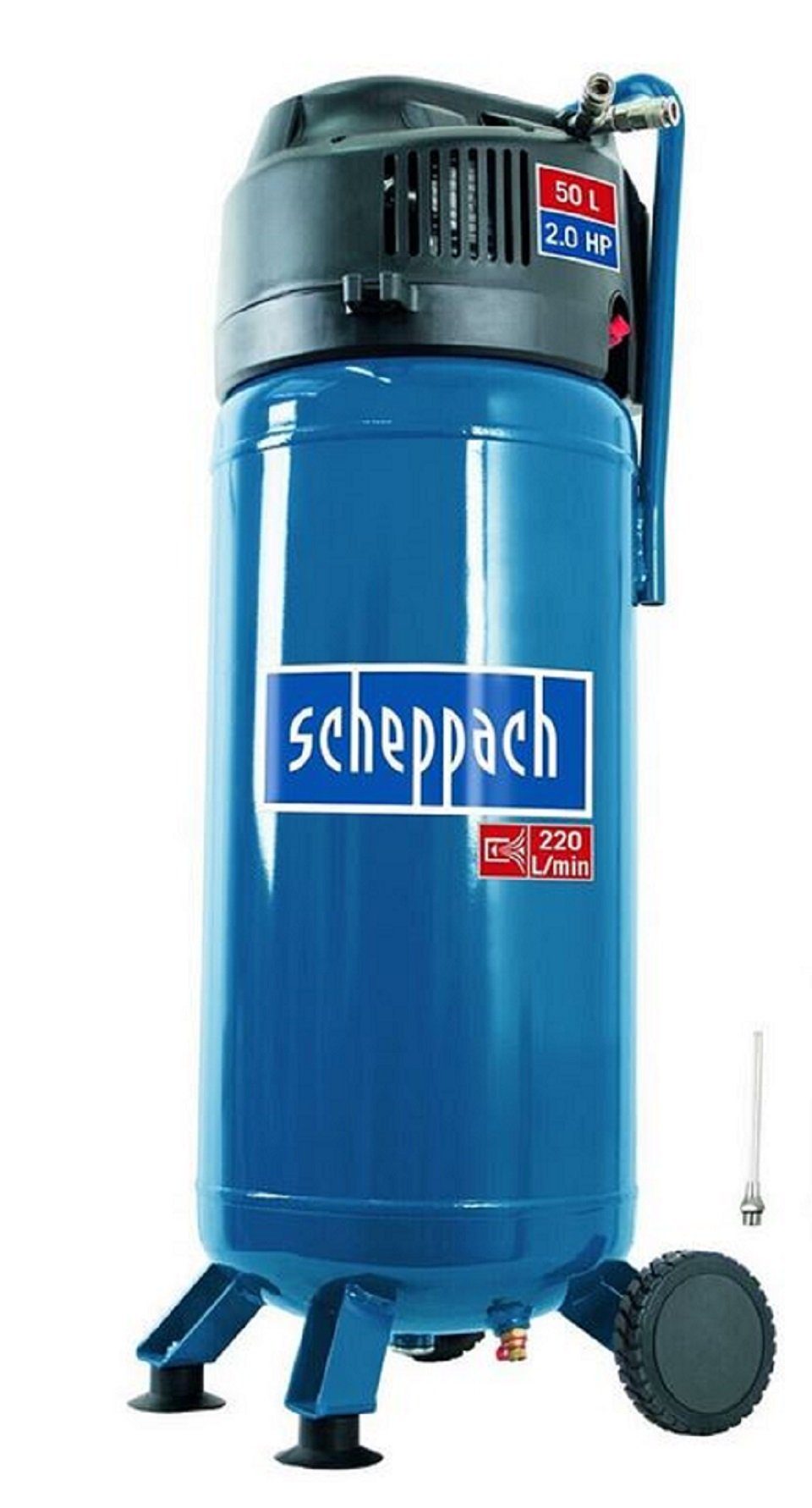 Scheppach Kompressor Kompressor Kesselgröße 50 L VC52Pro SE 5 tlg.  Zubehörset, 50 l, 1 Stück, 5 tlg. Zubehörset, Inklusive 10 m Spiralschlauch