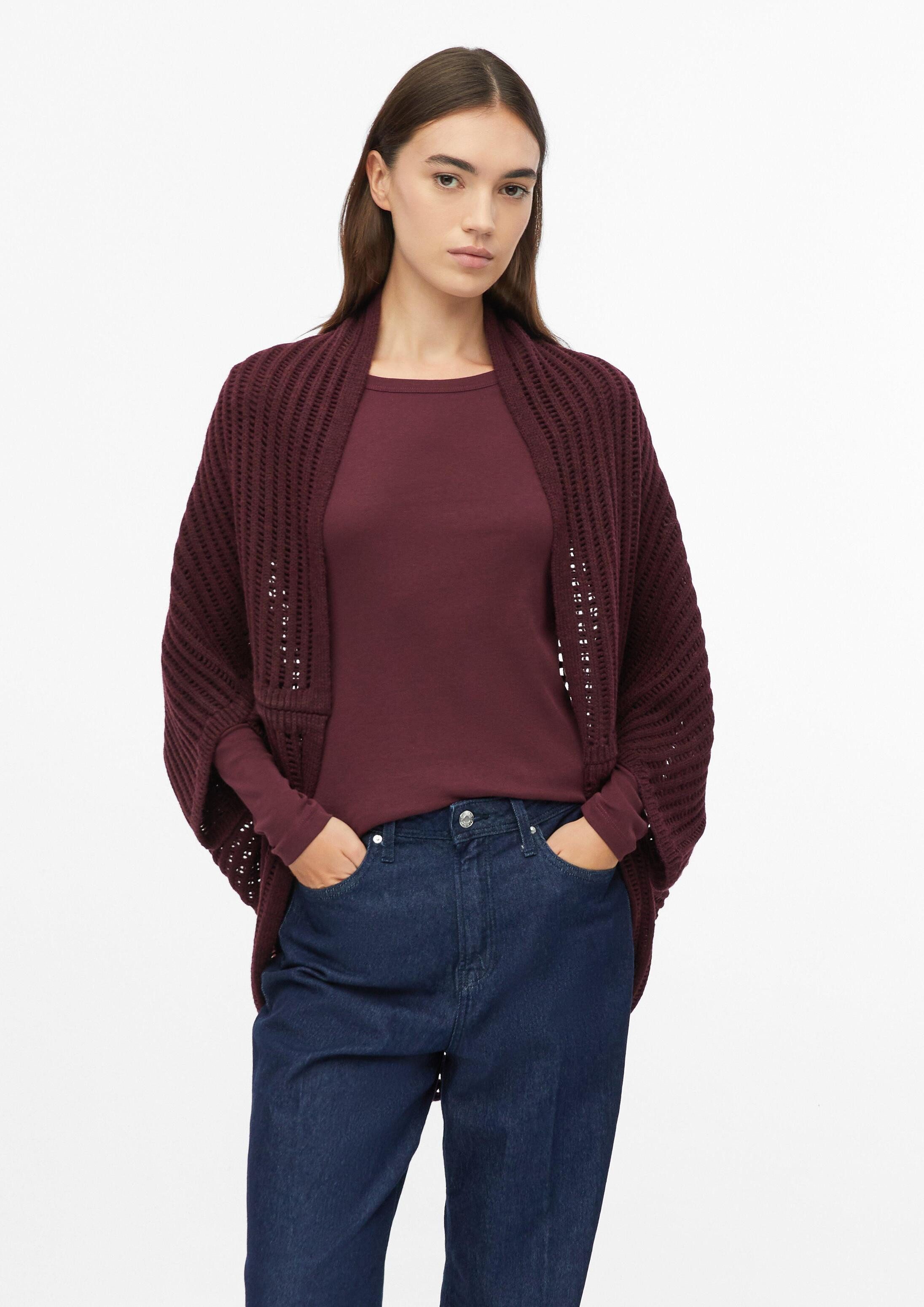 s.Oliver Poncho Indoor-Poncho Poncho im Loose Fit mit kuscheliger Innenseite