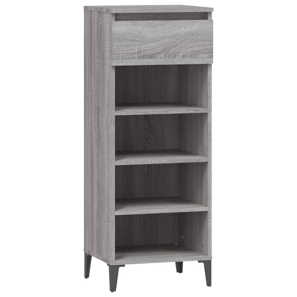 vidaXL Schuhregal Schuhregal Grau Sonoma 40x36x105 cm Holzwerkstoff, 1-tlg.