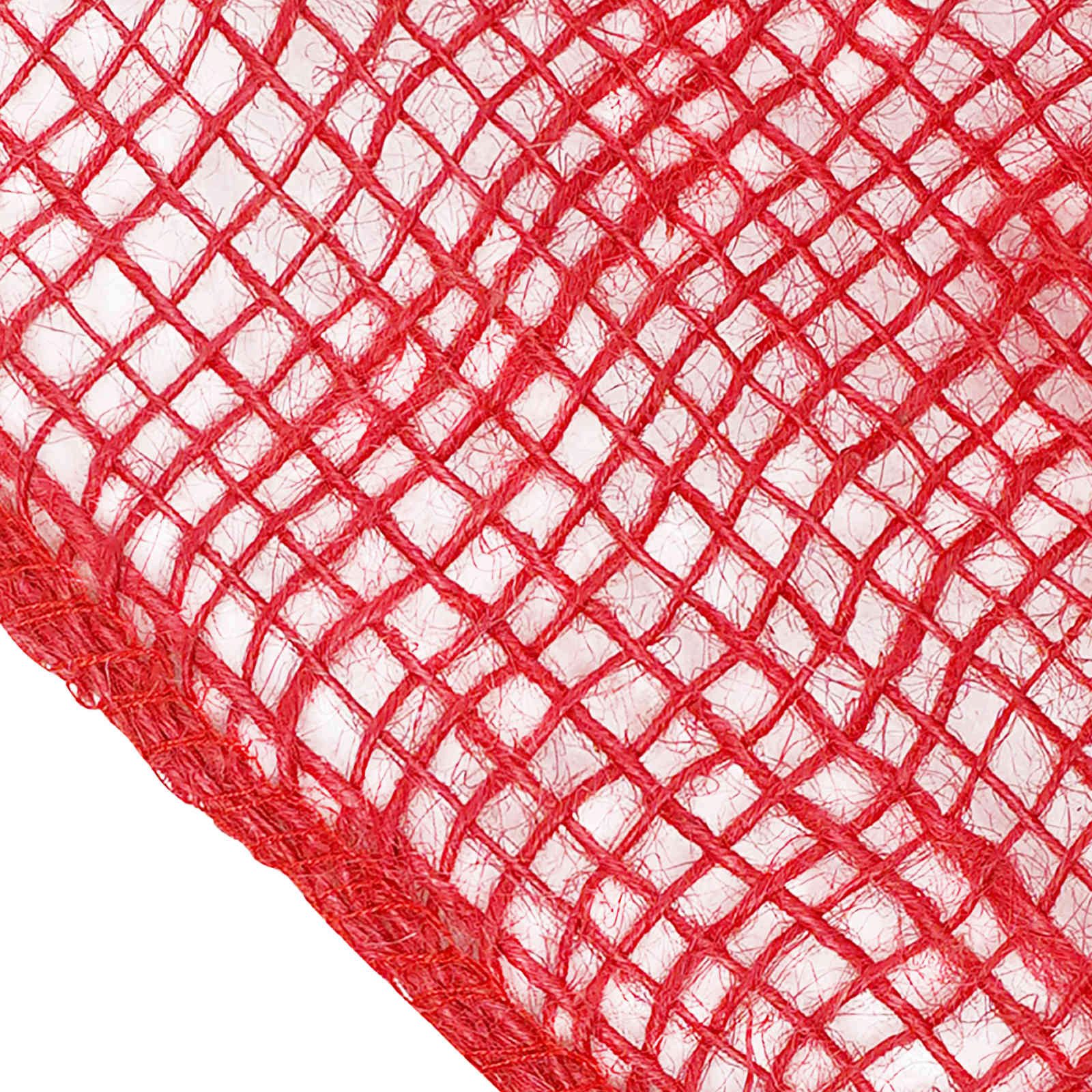 vidaXL Hängedekoration Juterolle 200 x 5000 cm Rot (1 St)
