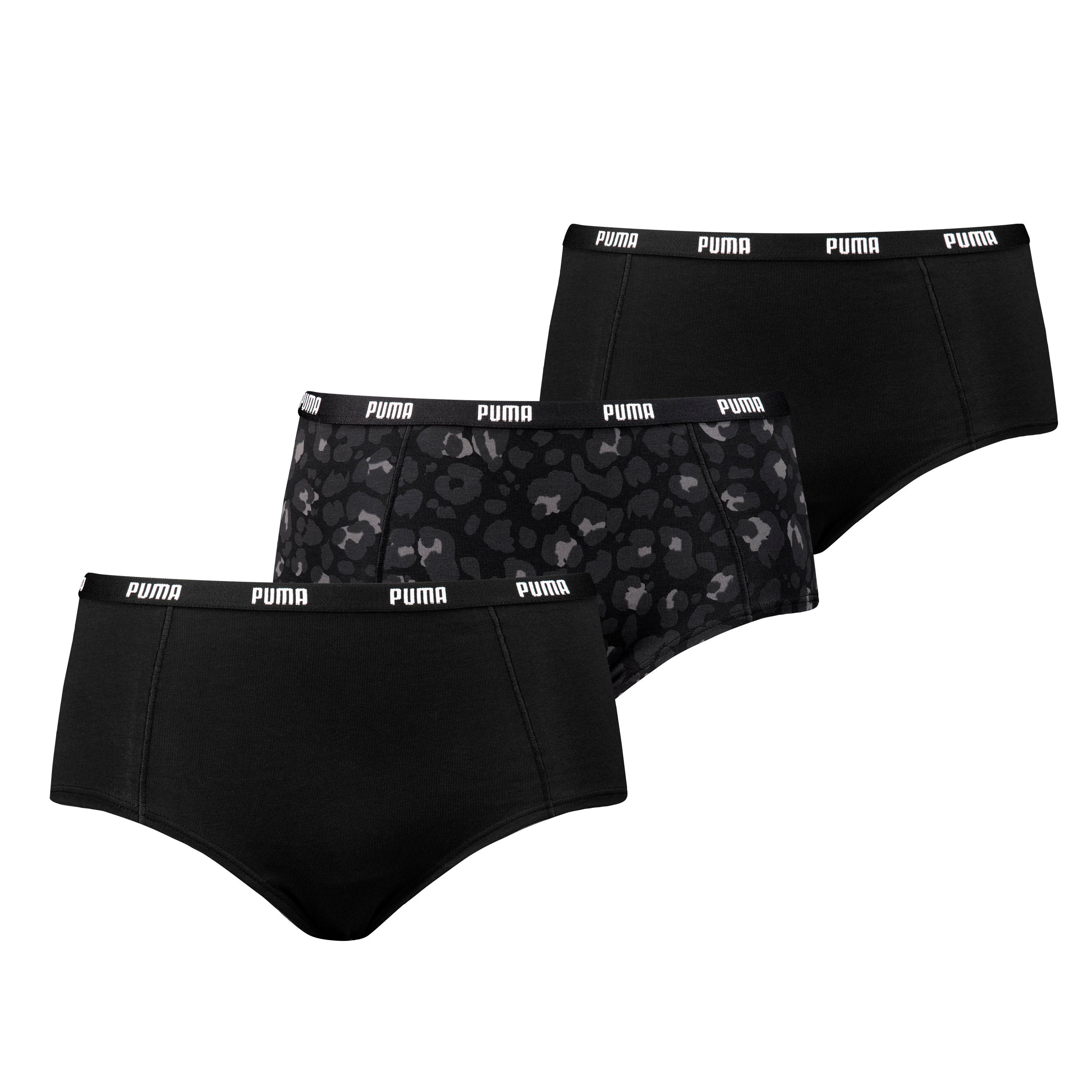 PUMA Panty PUMA WOMEN PRINTED MINI SHORT 3P PACK (3er Pack) 2x uni, 1x Anim günstig online kaufen