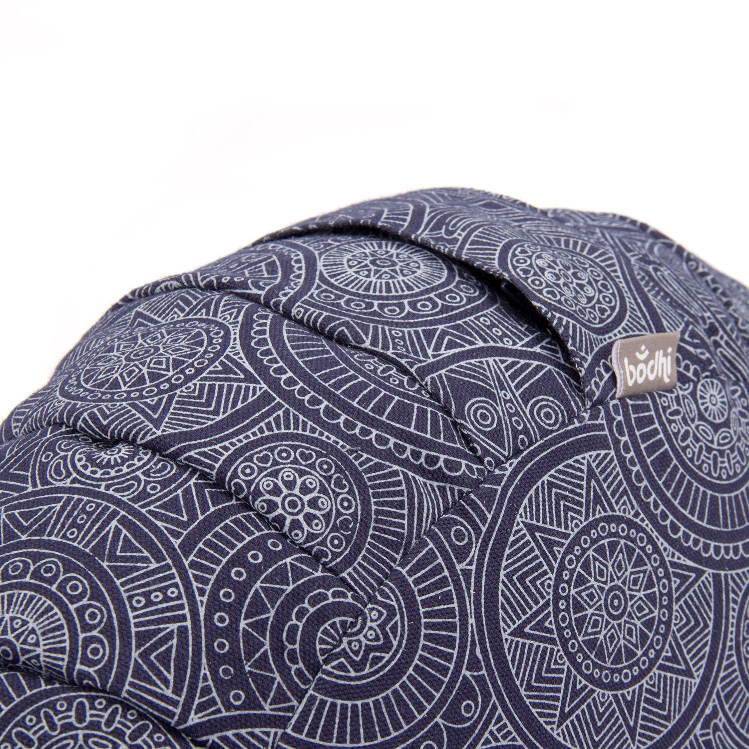 bodhi Meditationskissen Meditationskissen ZAFU, 38 x 20 cm Mandala, dunkelblau