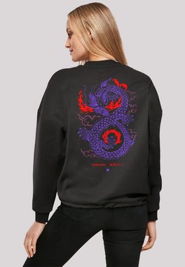 F4NT4STIC Sweatshirt Drache Feuer Japan Print