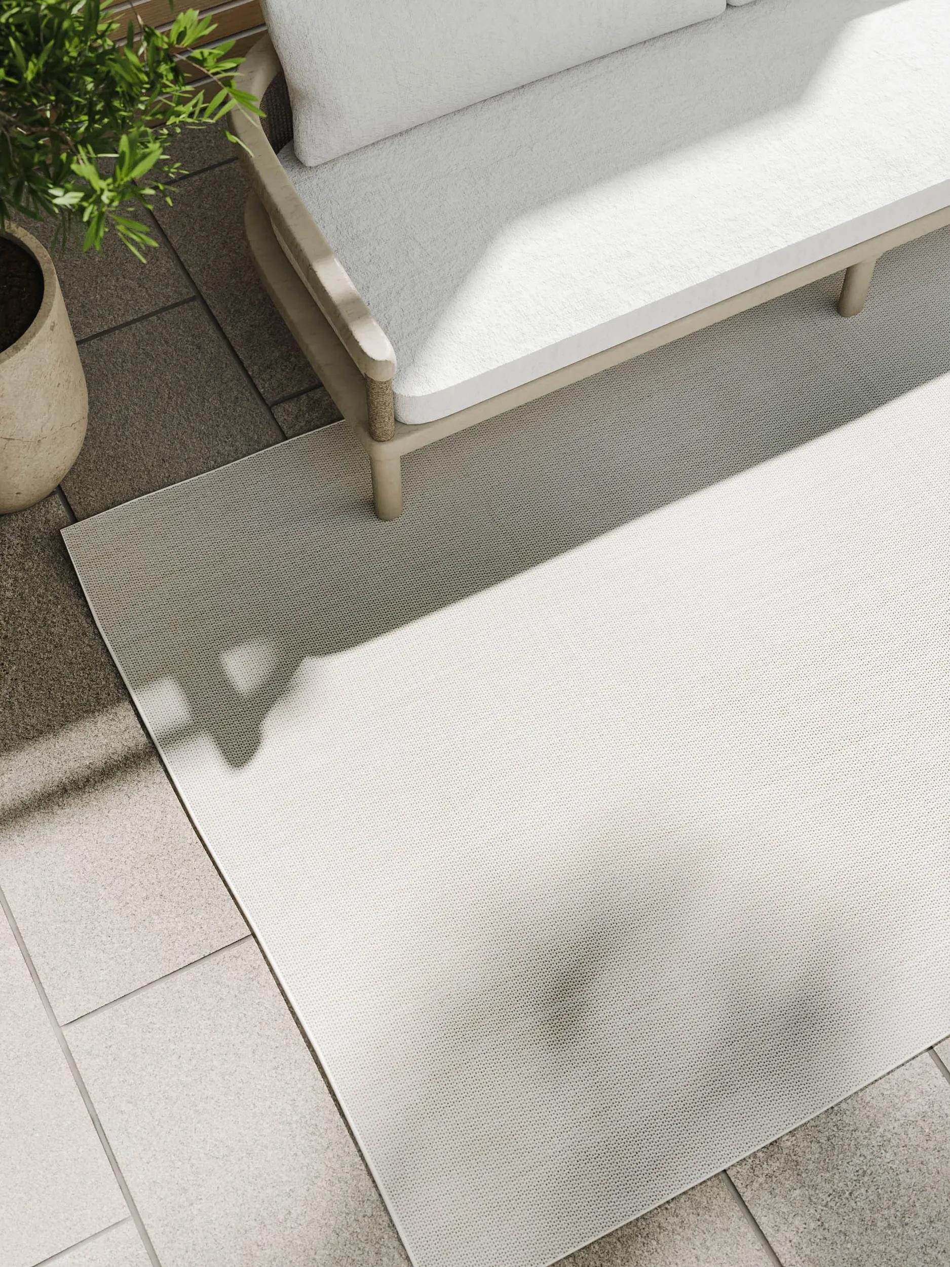 benuta Outdoorteppich Lou, rechteckig, Höhe: 5 mm, Outdoor Teppich Garten, Terrasse, Balkon, Küche, Wetterfest, Modern