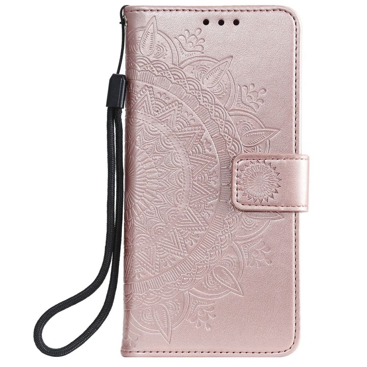 CoverKingz Handyhülle Hülle für Samsung Galaxy A72 Handyhülle Flip Case Cover Etui Mandala, Klapphülle Schutzhülle mit Kartenfach Schutztasche Motiv Mandala