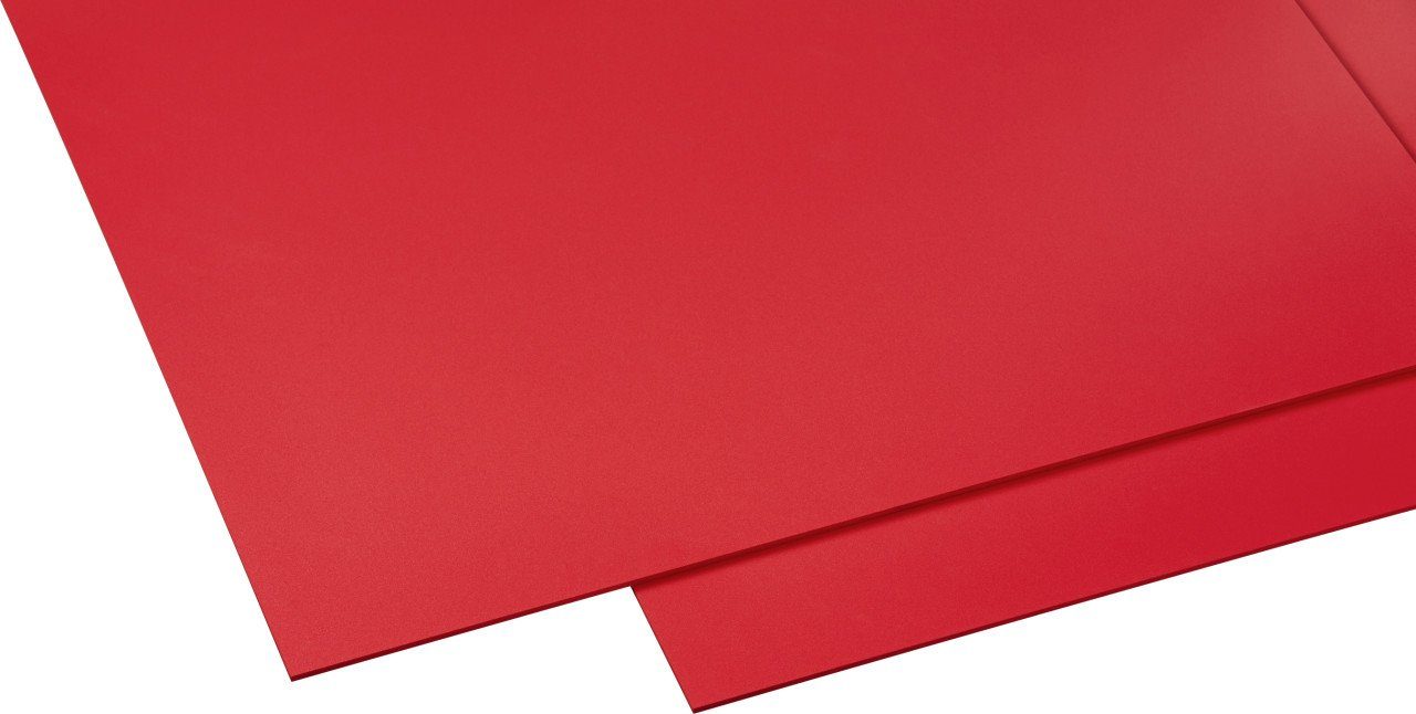 x und 100 Gutta GUTTA rot, Hartschaumplatte Schneide- mm, Abdeckplatte Kunststoff cm, 50 3