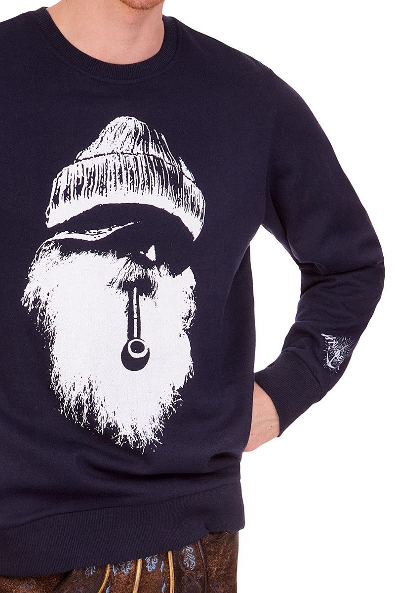 Hangowear Strickpullover Sweatshirt Herren SEEBÄR marine