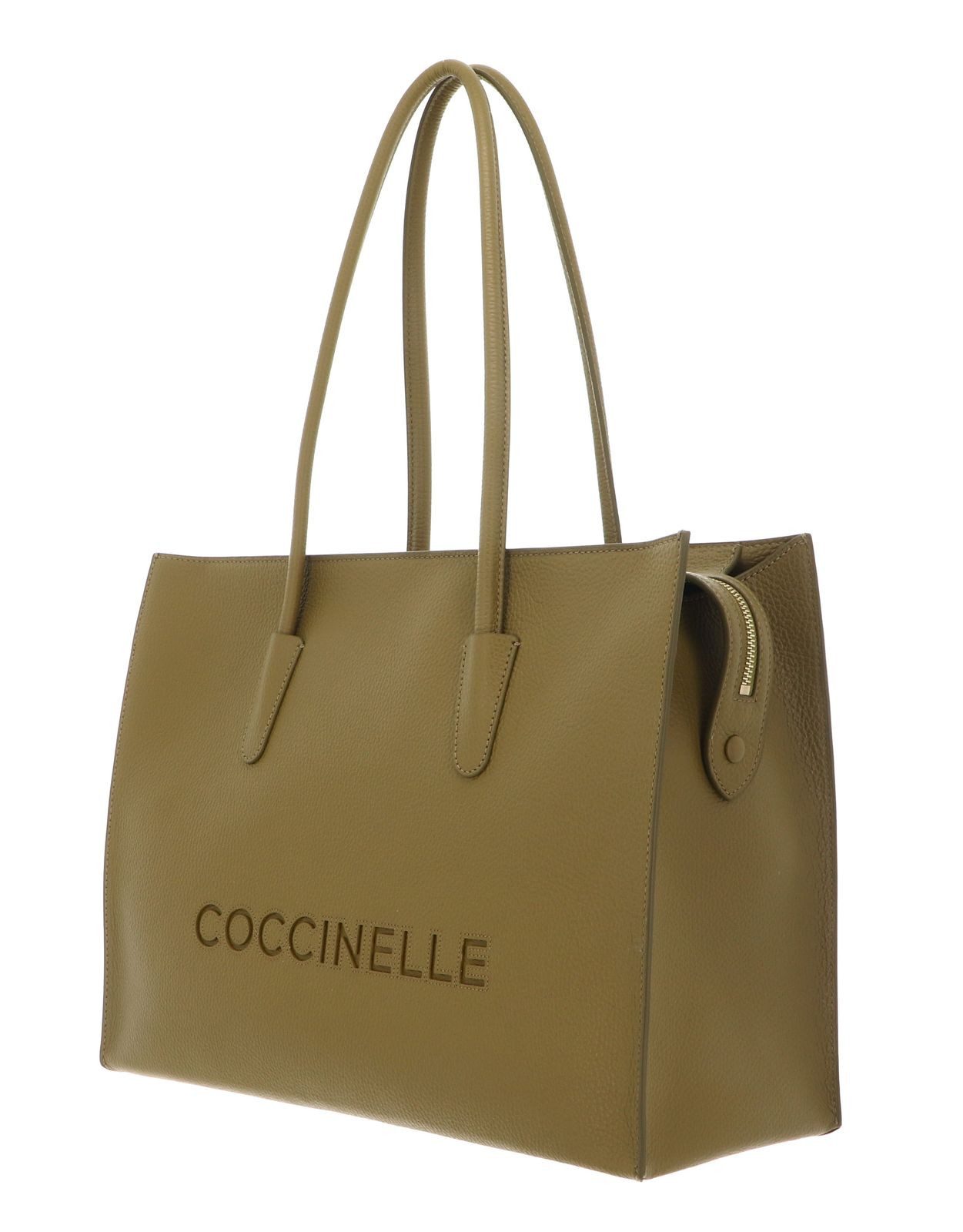 COCCINELLE Shopper Handbag Grained Leather, aus echtem Rindsleder
