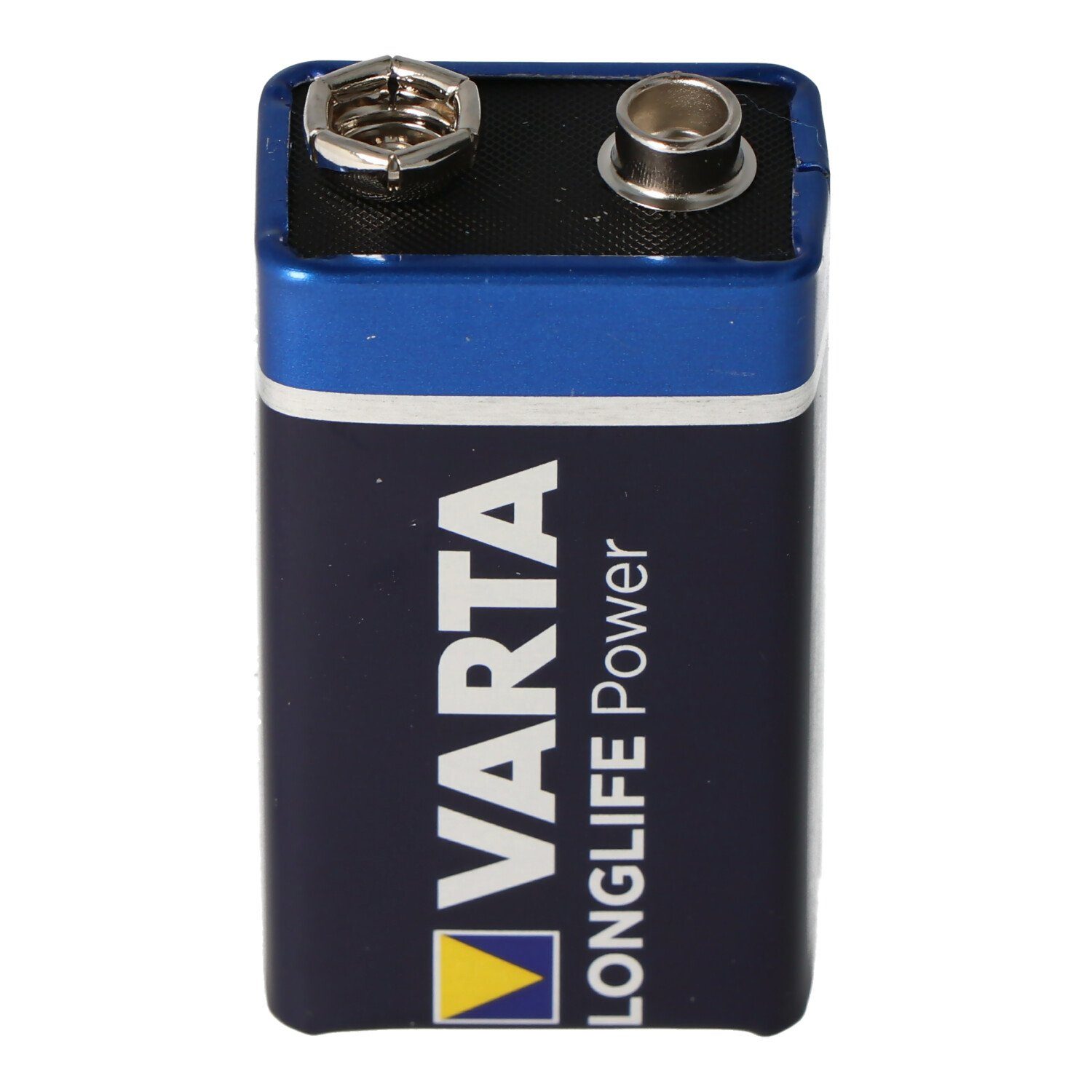 VARTA Varta Longlife Power (ehem. High Energy) 9-Volt Block Batterie 1 Stüc Batterie, (9,0 V)