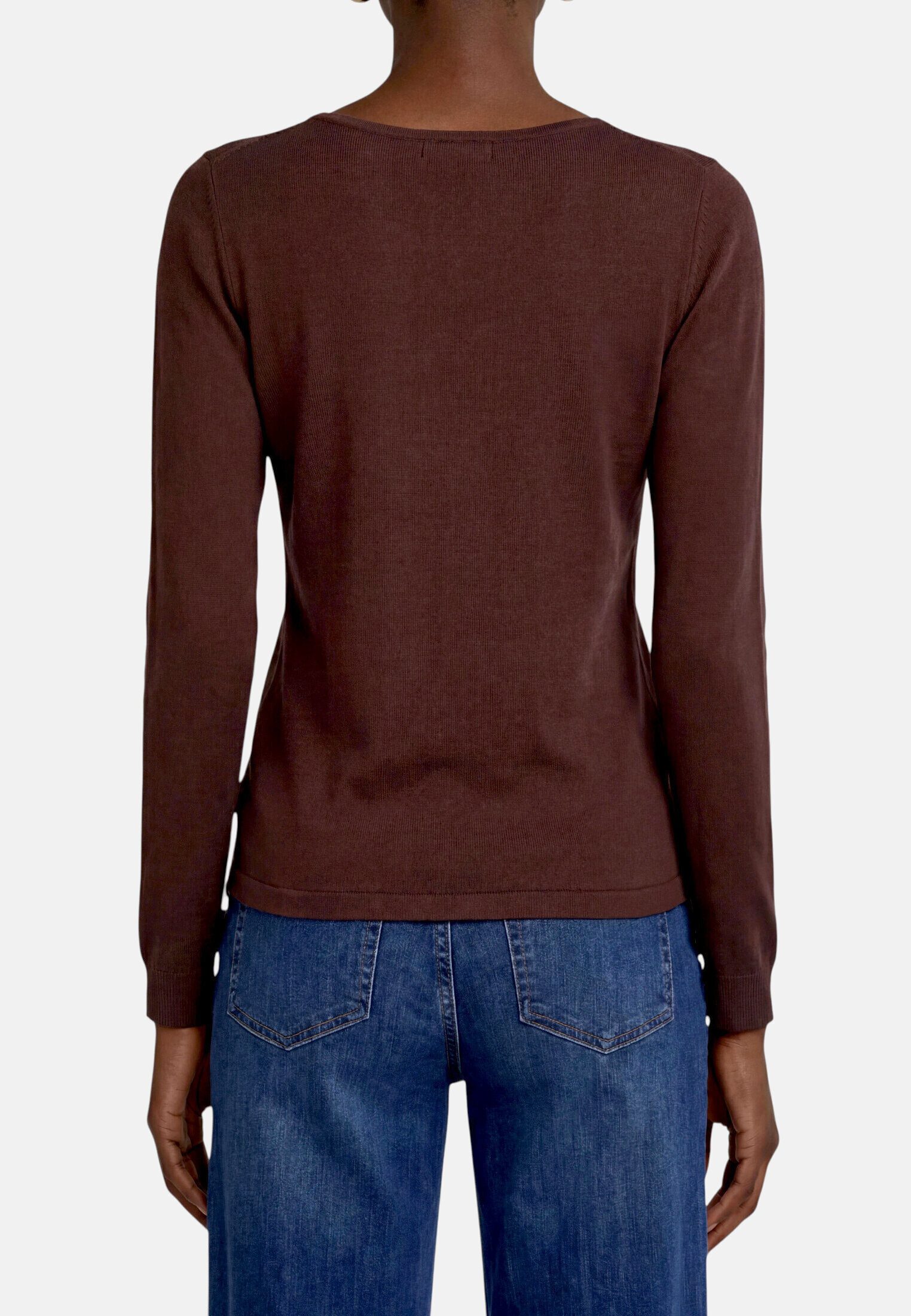 Zero Kurzarmshirt Damen mit Knopfleiste (1-tlg) Material – Bild 3 von 5