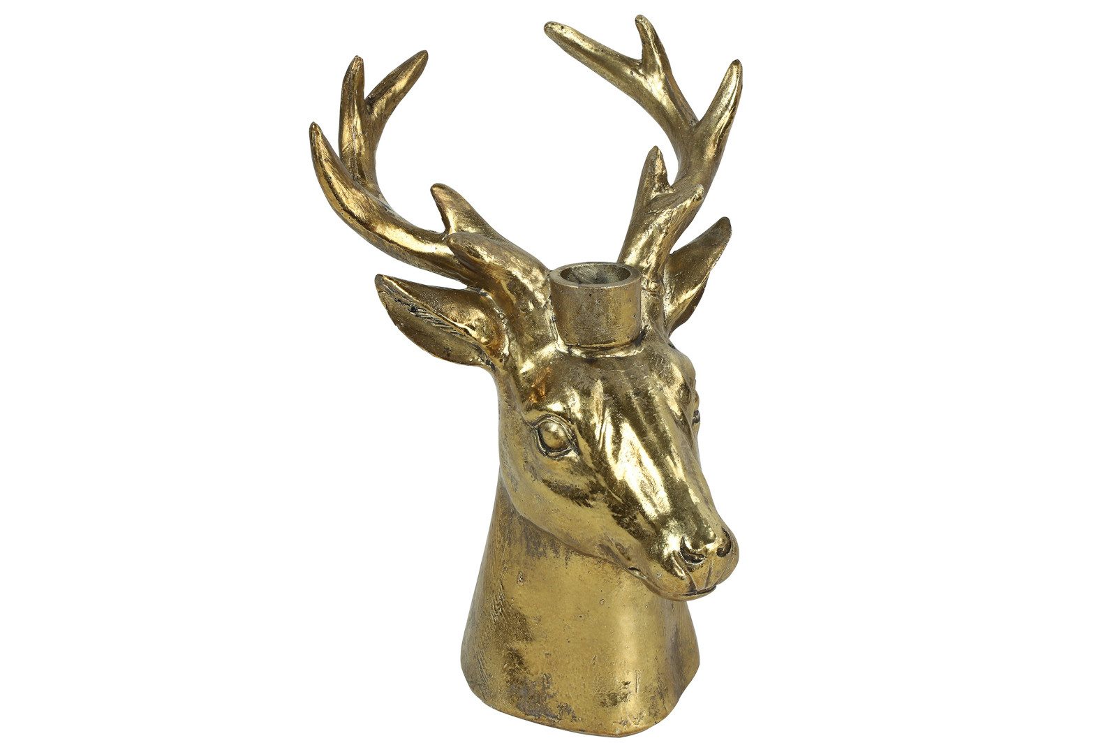 Kerzenhalter Kerzenhalter Hirsch Gers L gold 23cm
