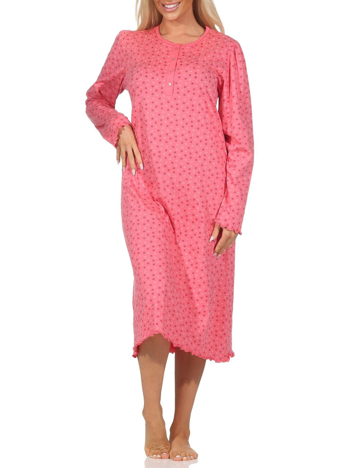Normann Nachthemd Normann Damen langarm Nachthemd im klassisch eleganten Design