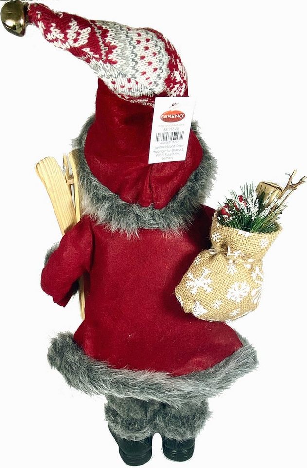 Weihnachtsmann (1 Stück), mit Skieren und Geschenken, Höhe ca. 50 cm-kaufen