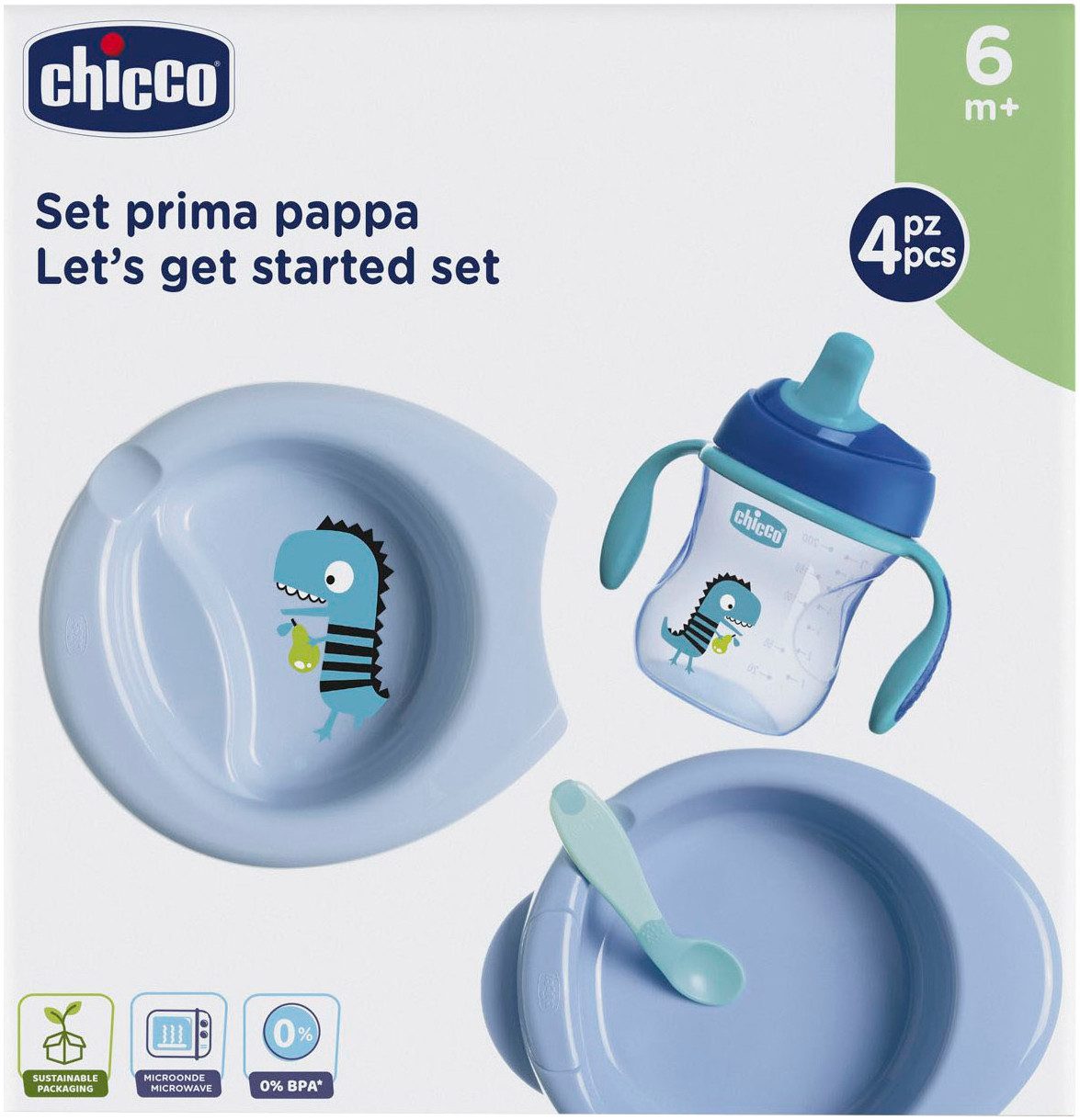 Chicco Kindergeschirr-Set Geschenkset (4-tlg), Kunststoff